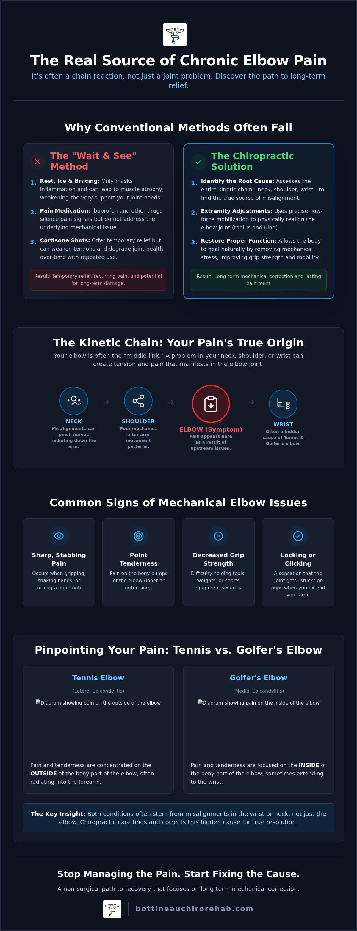 Chiropractic for elbow pain Bottineau