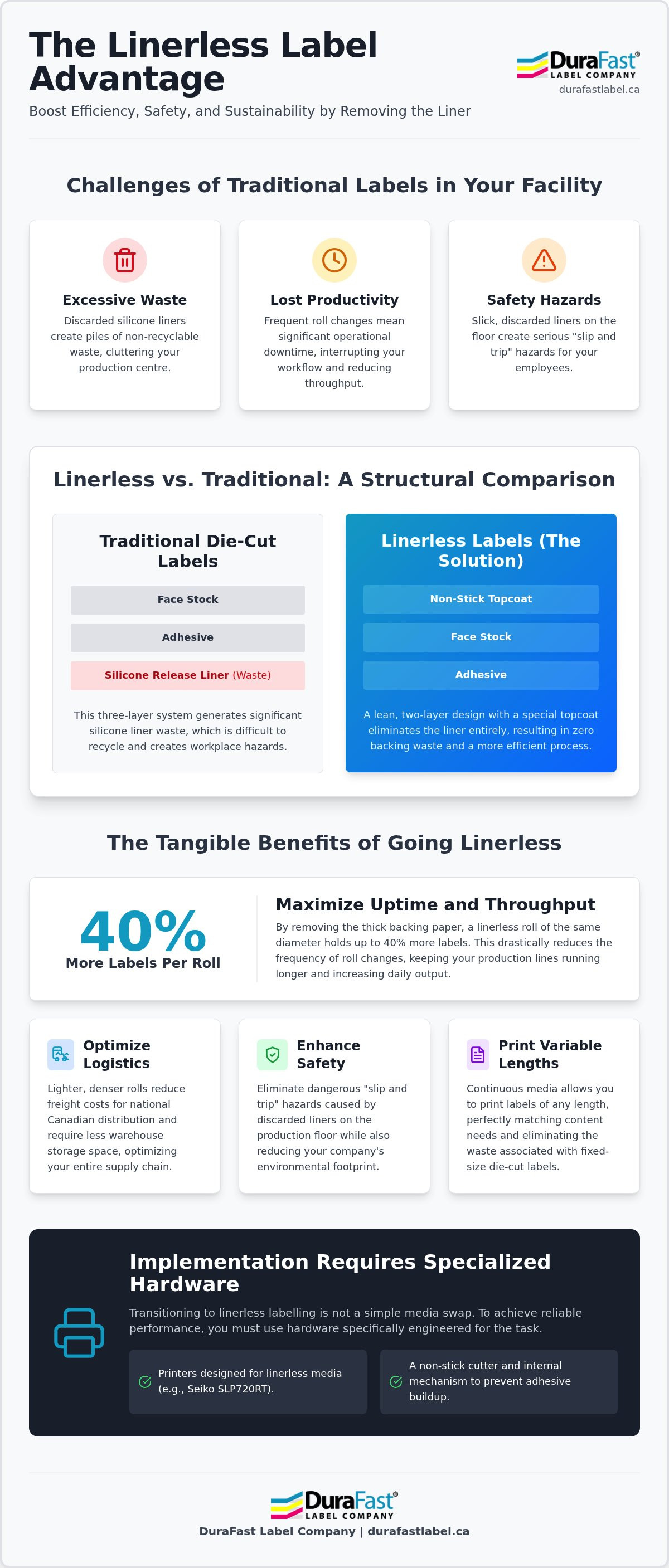 Benefits of linerless labels