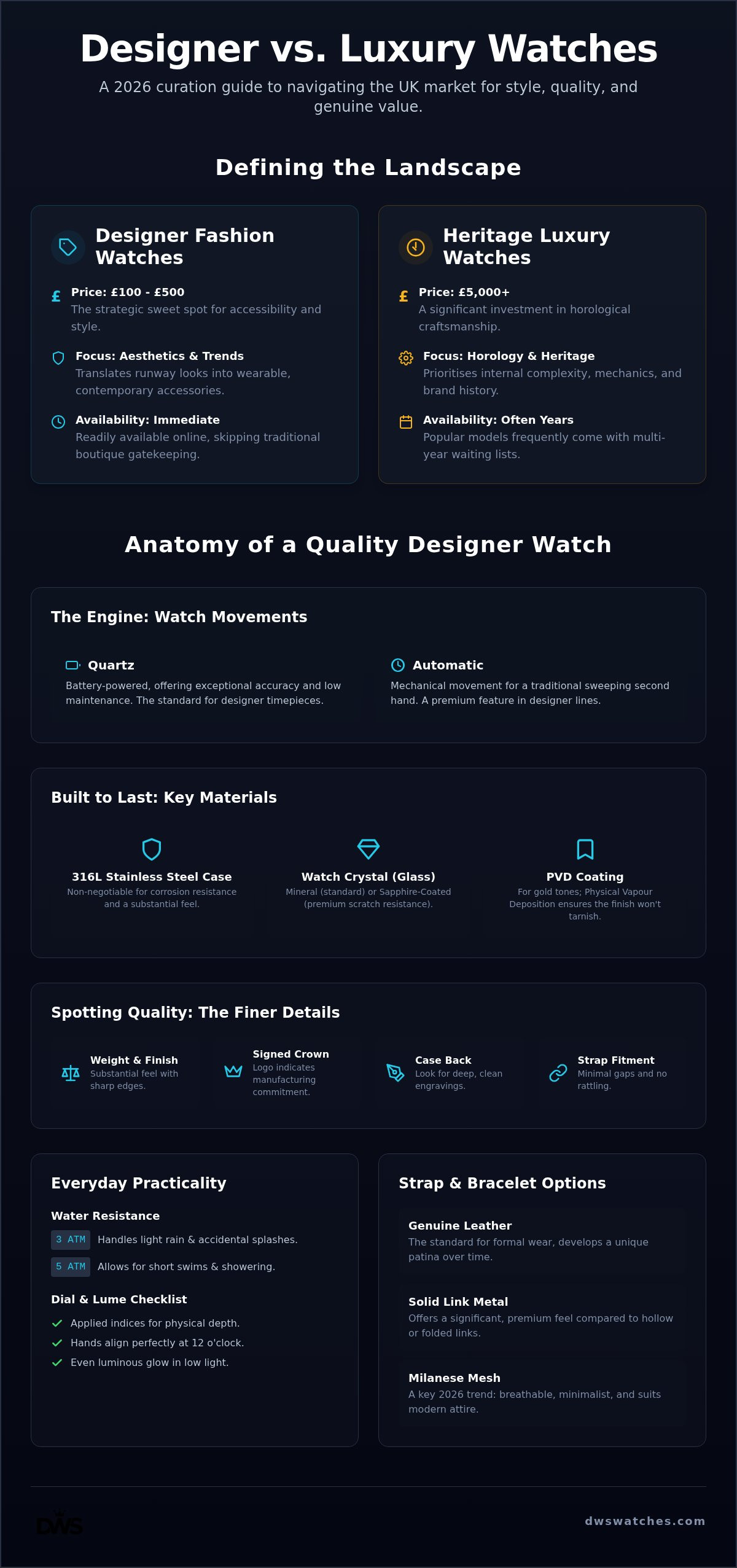 Designer fashion watches vs luxury watches