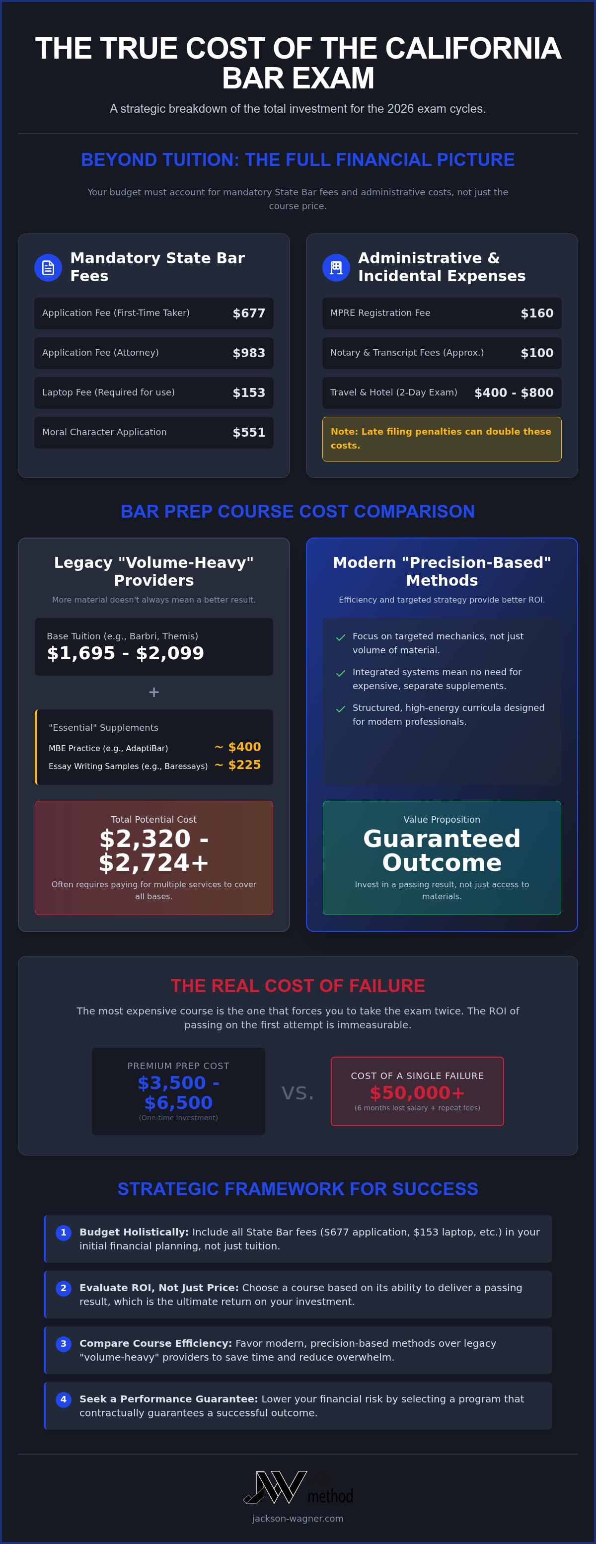 California bar prep course cost
