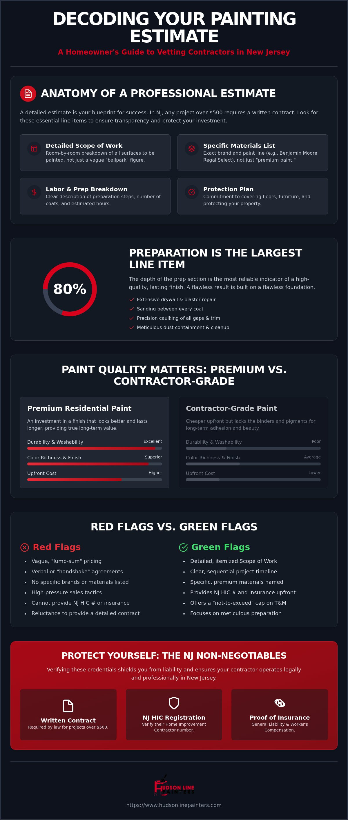 What to look for in a painting estimate