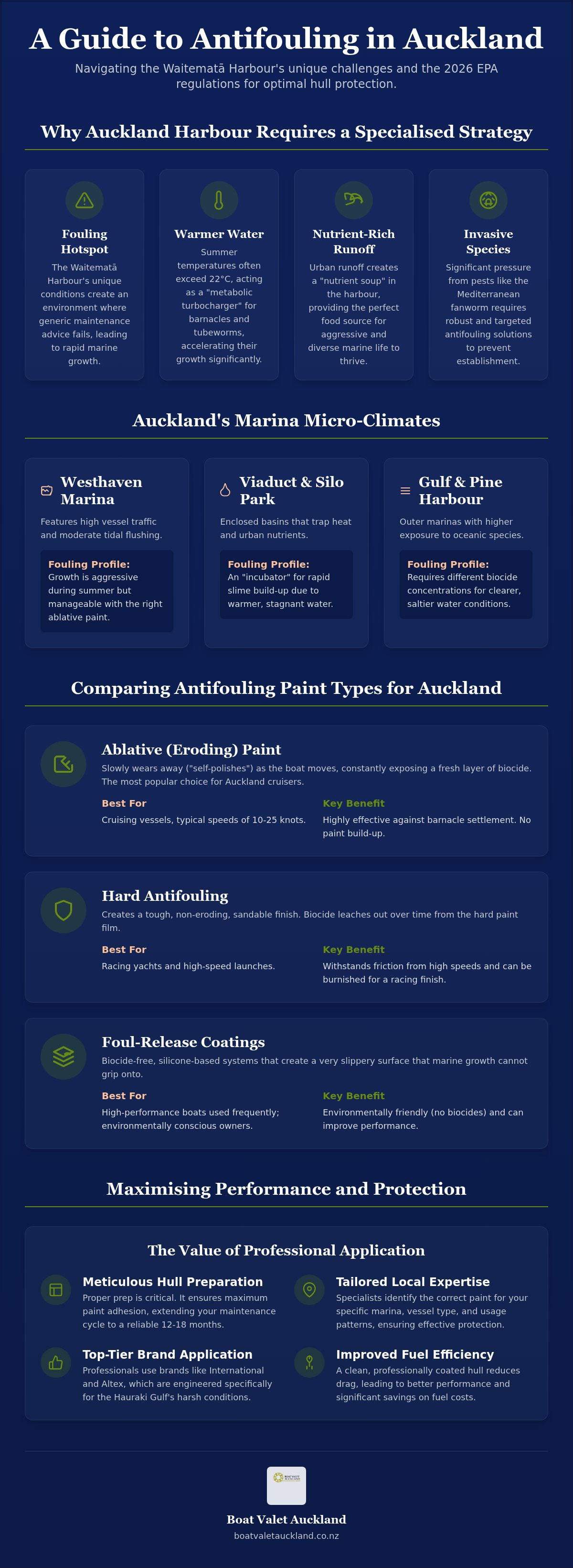 How often to antifoul boat auckland