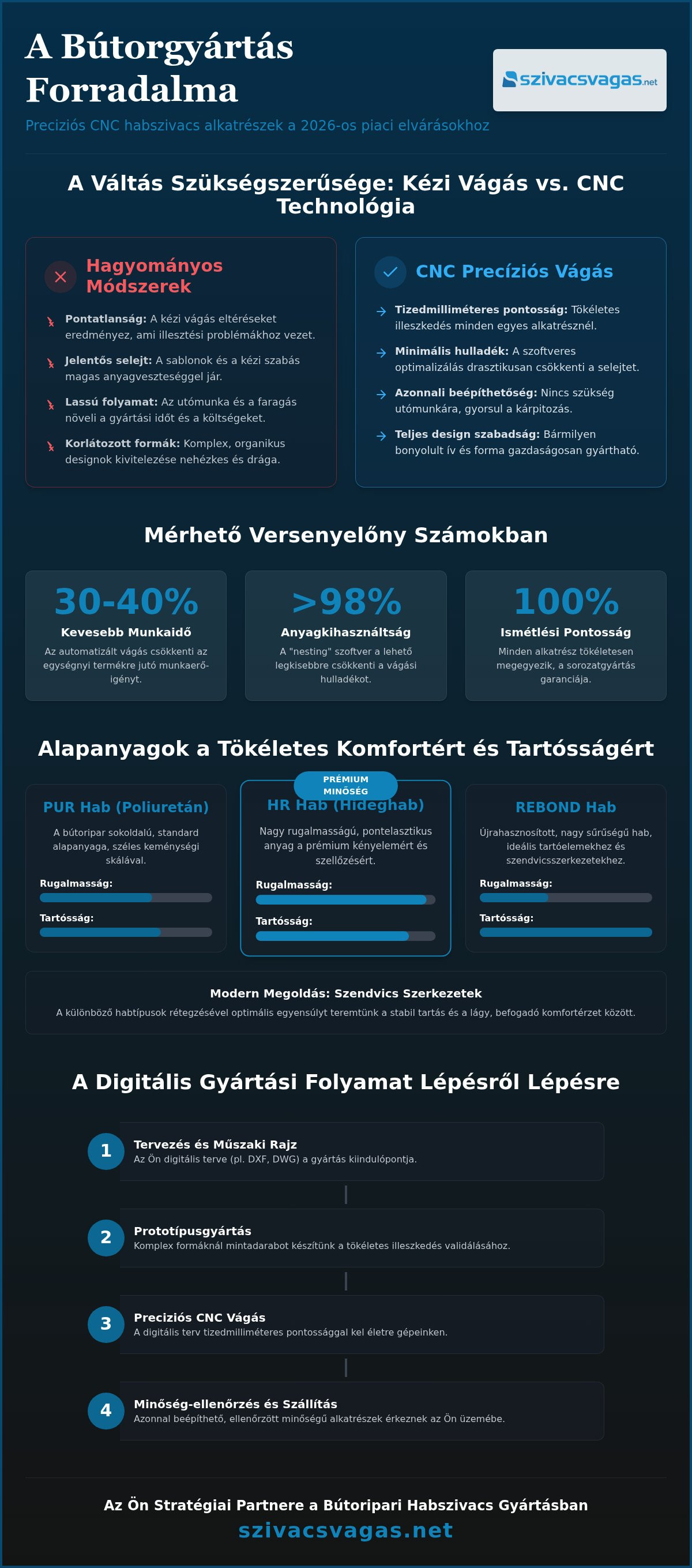 Bútoripari habszivacs alkatrészek