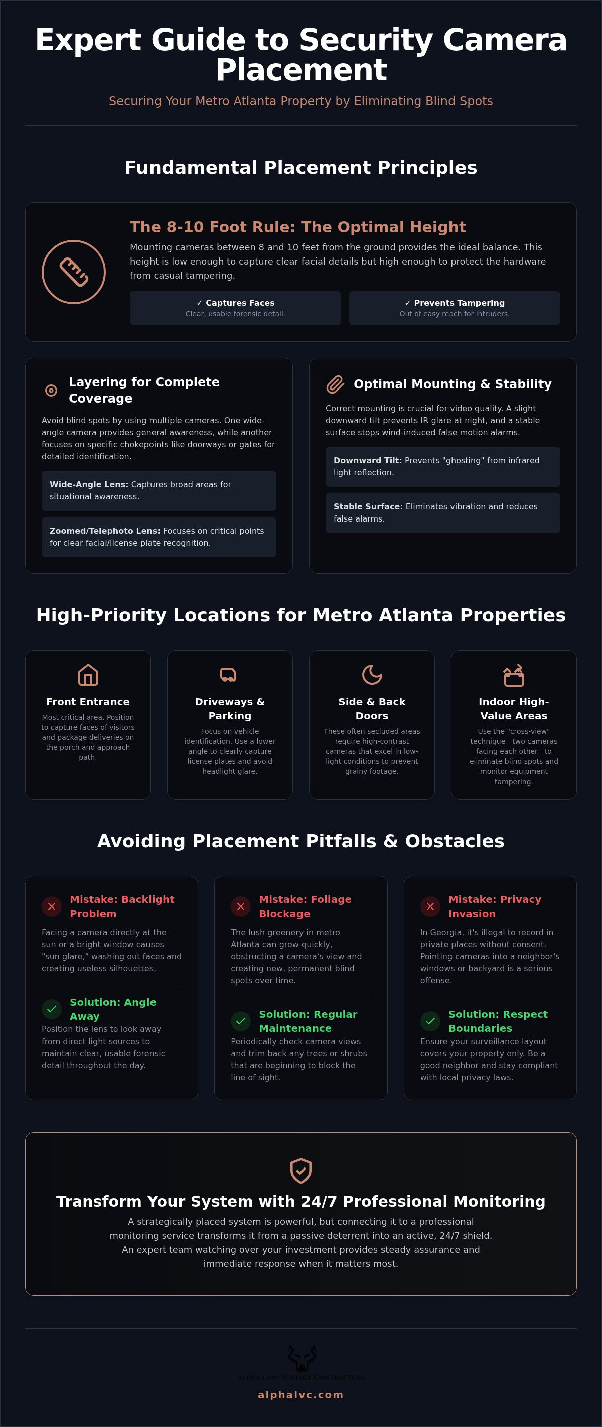 Security camera placement tips