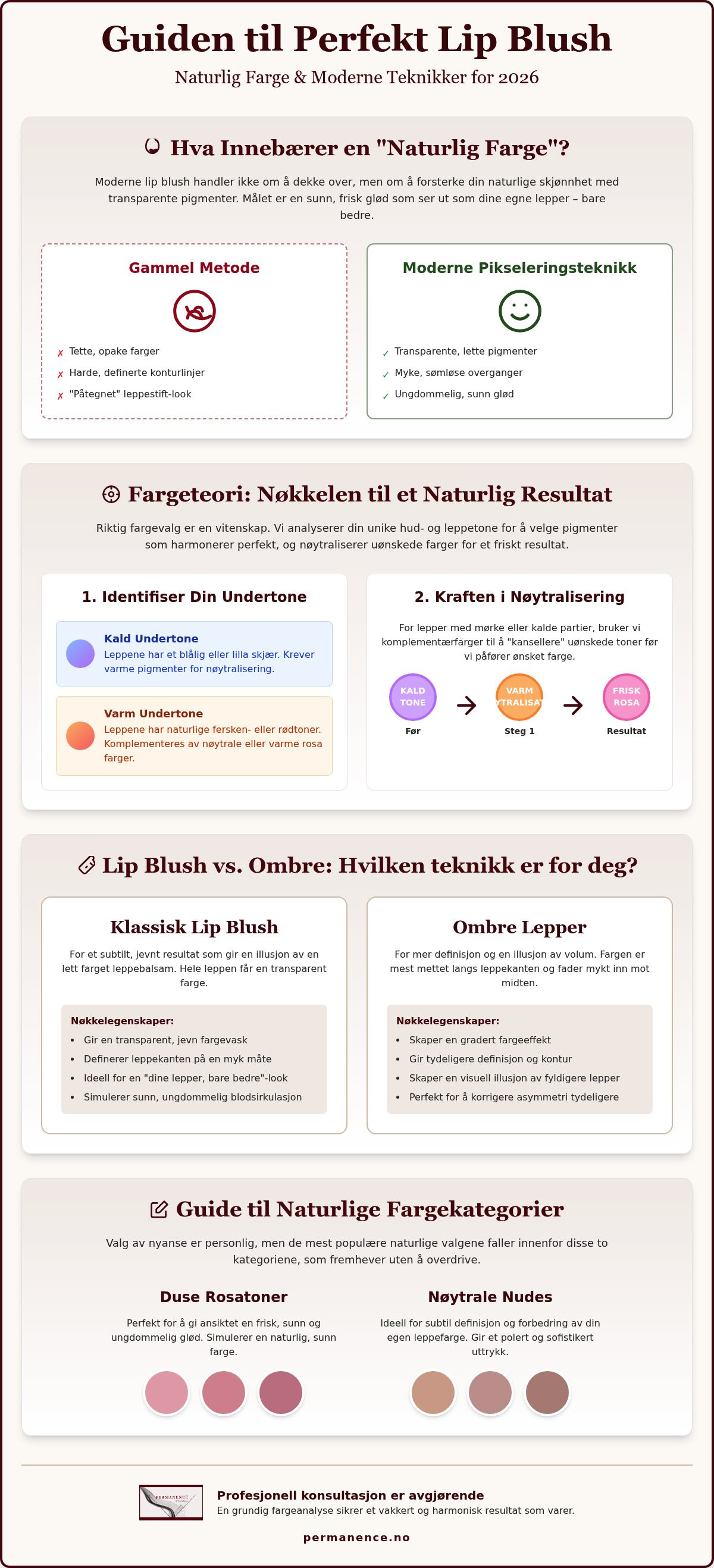 Lip blush naturlig farge