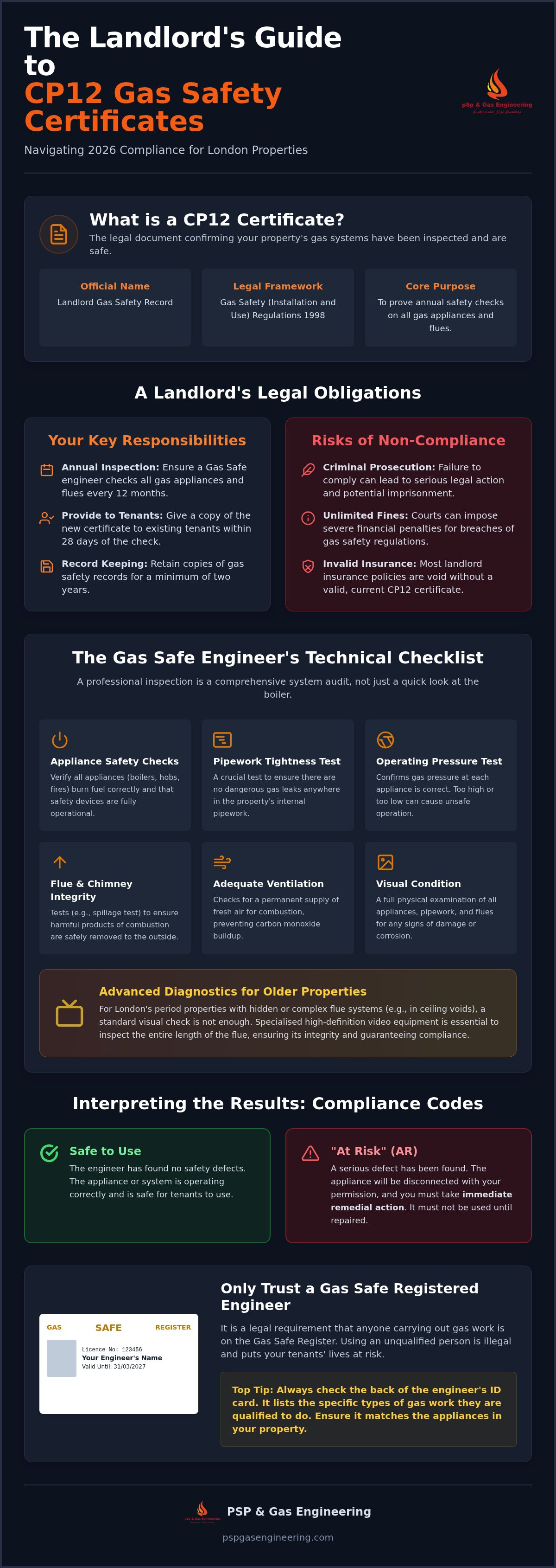 CP12 certificate requirements