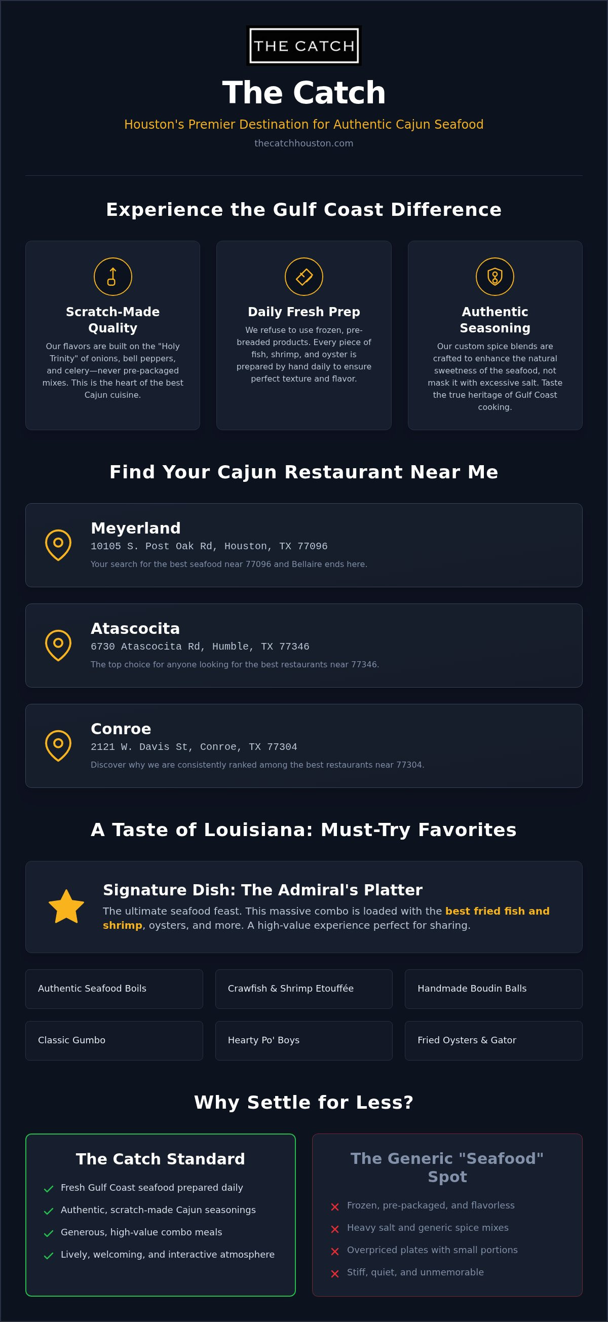 Best seafood Bellaire