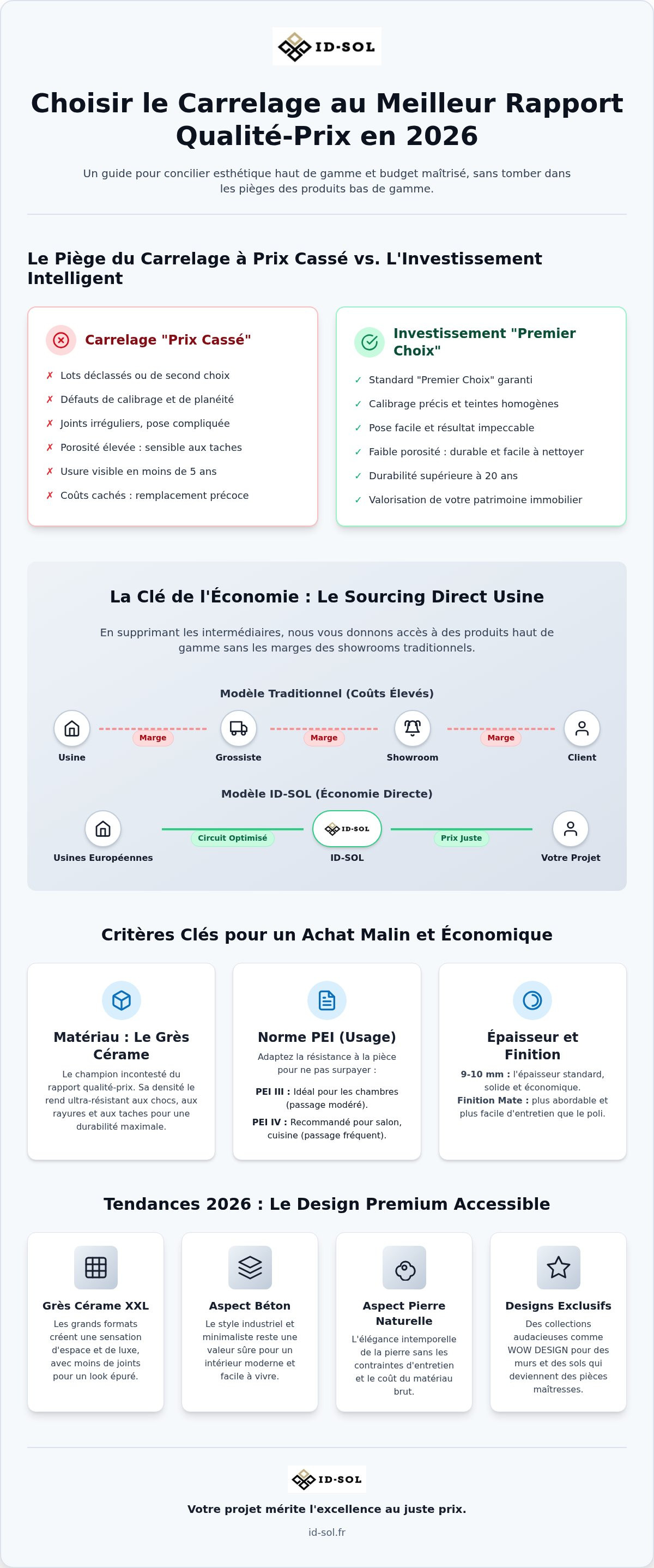 Meilleur rapport qualité prix carrelage