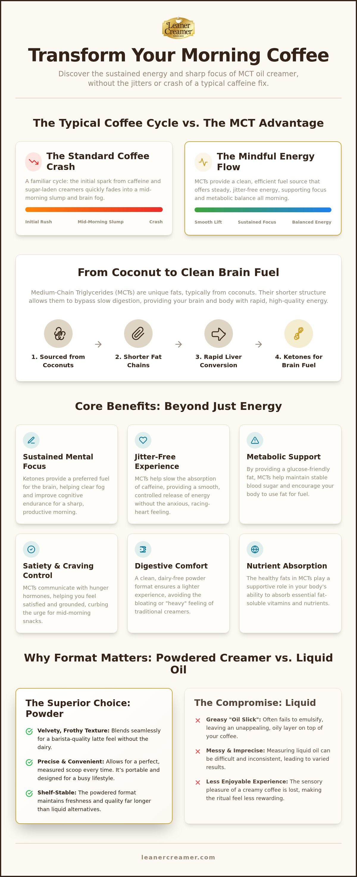 MCT oil coffee creamer benefits