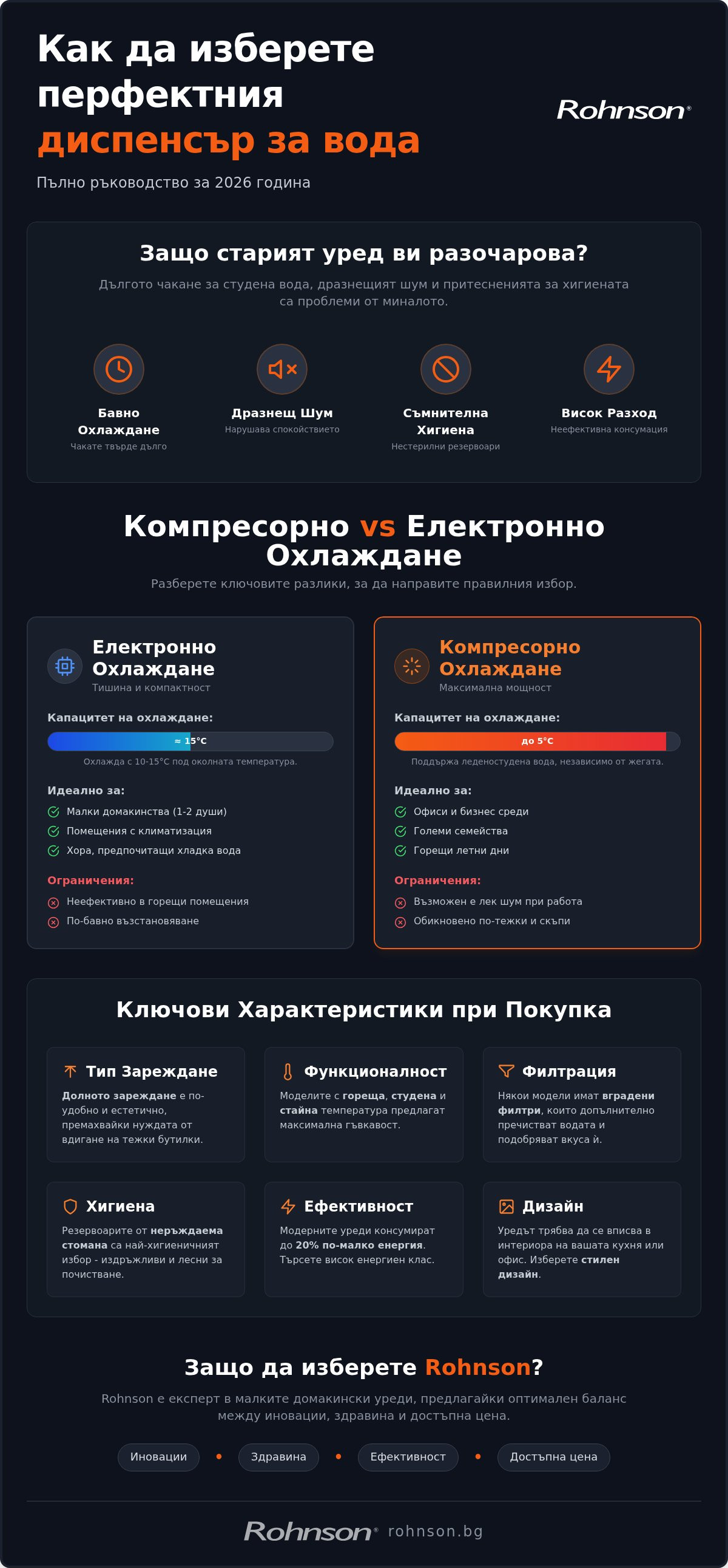 диспенсър за вода с охлаждане