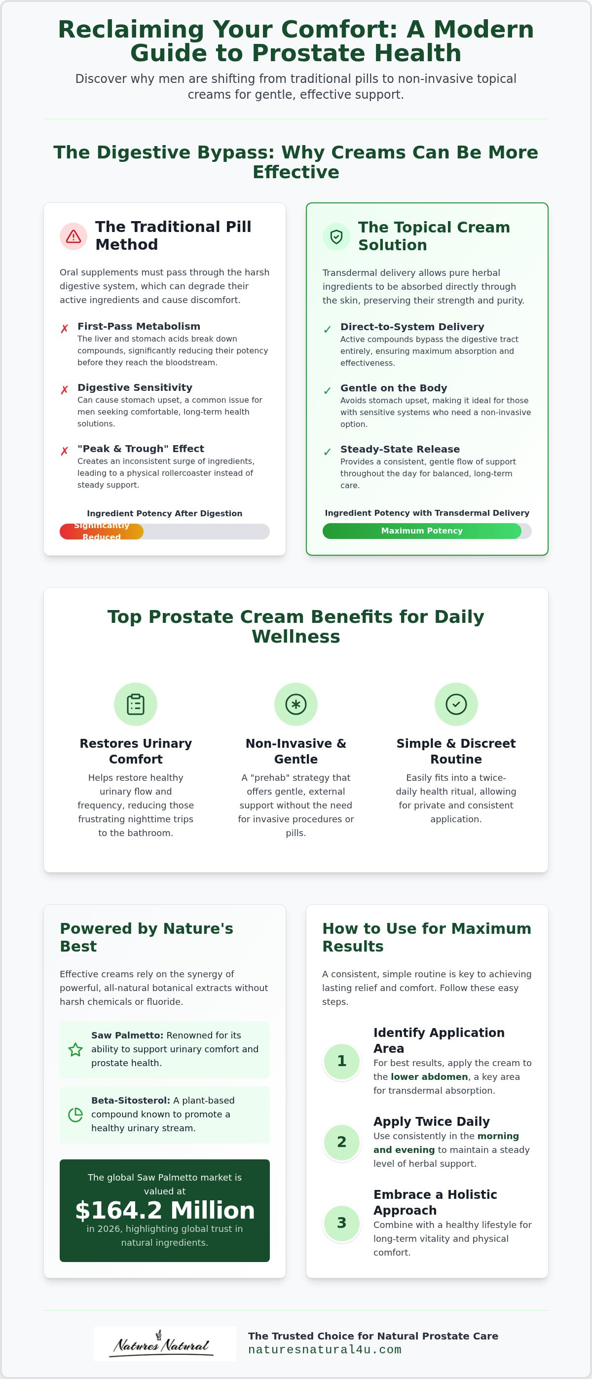 Prostate cream benefits