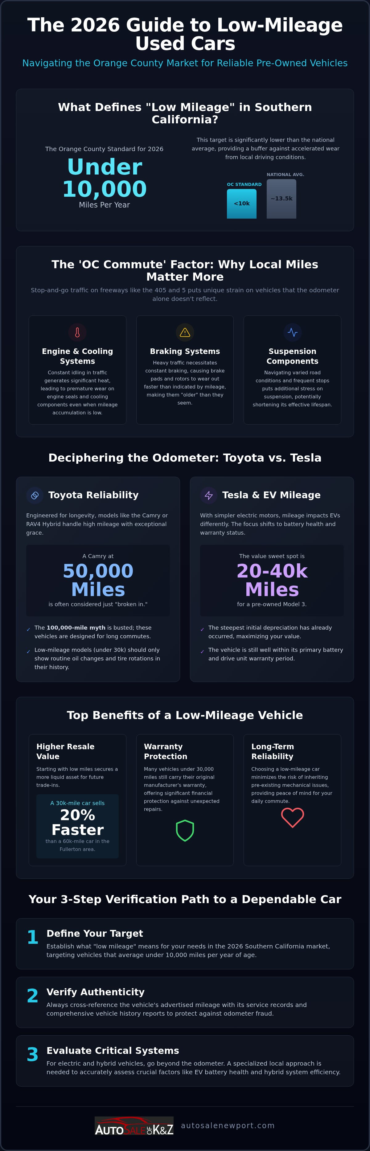 Low mileage used cars Orange County