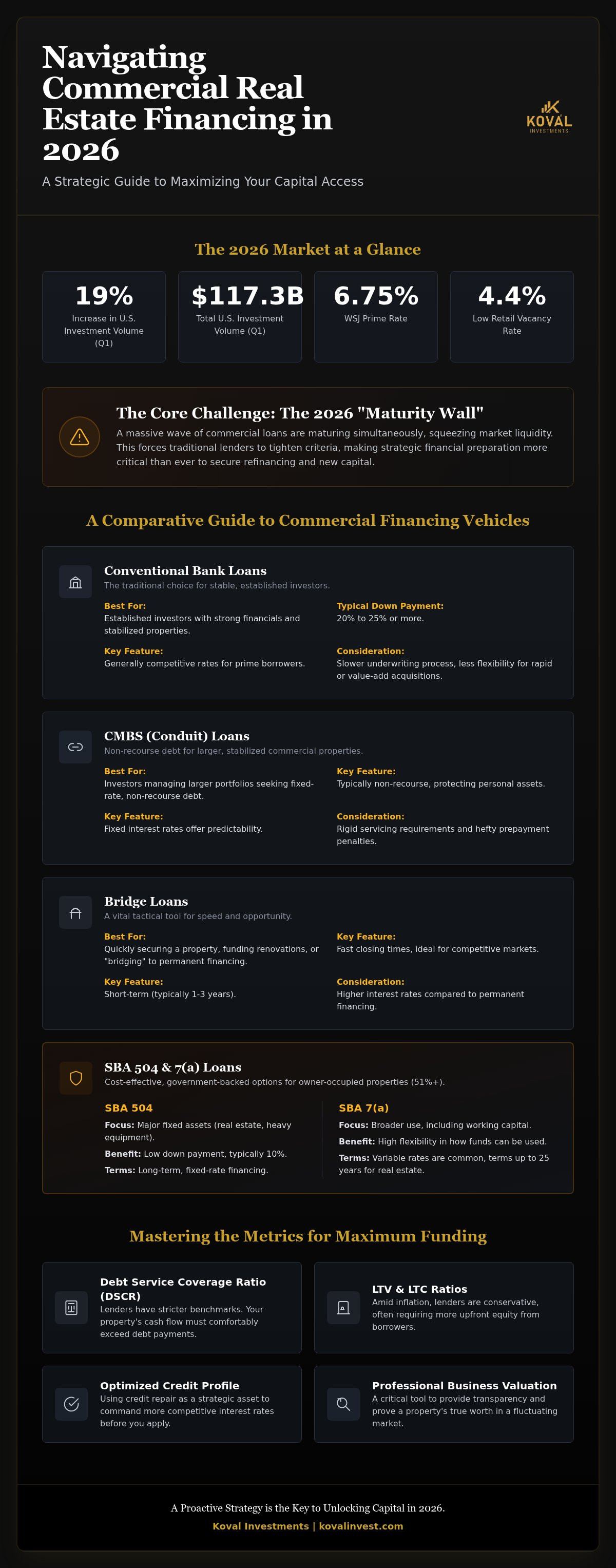 Commercial real estate financing options
