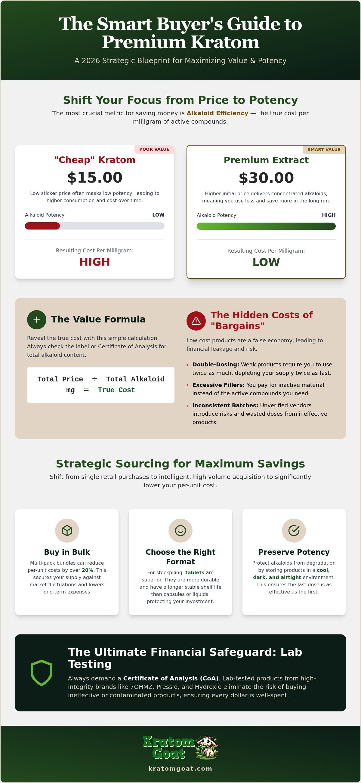 How to save money on premium kratom
