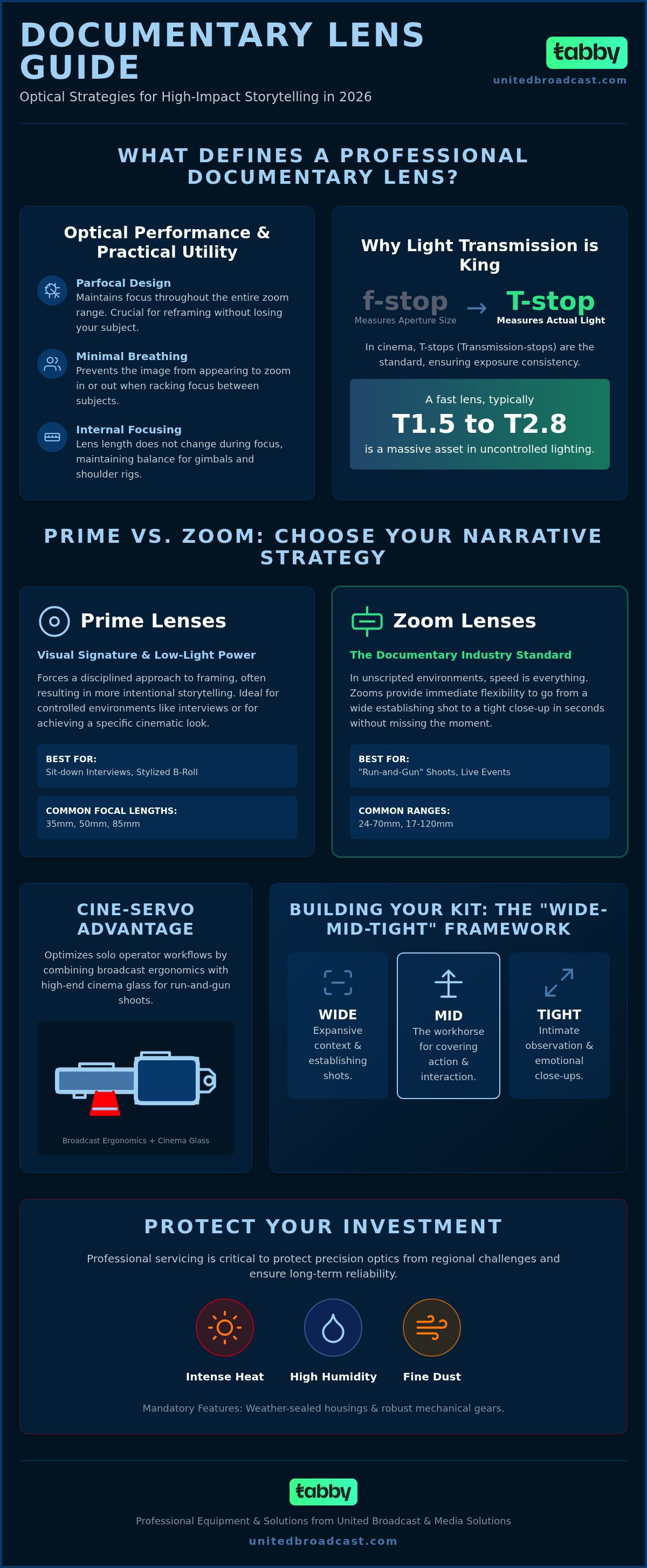 Best lenses for documentary filmmaking