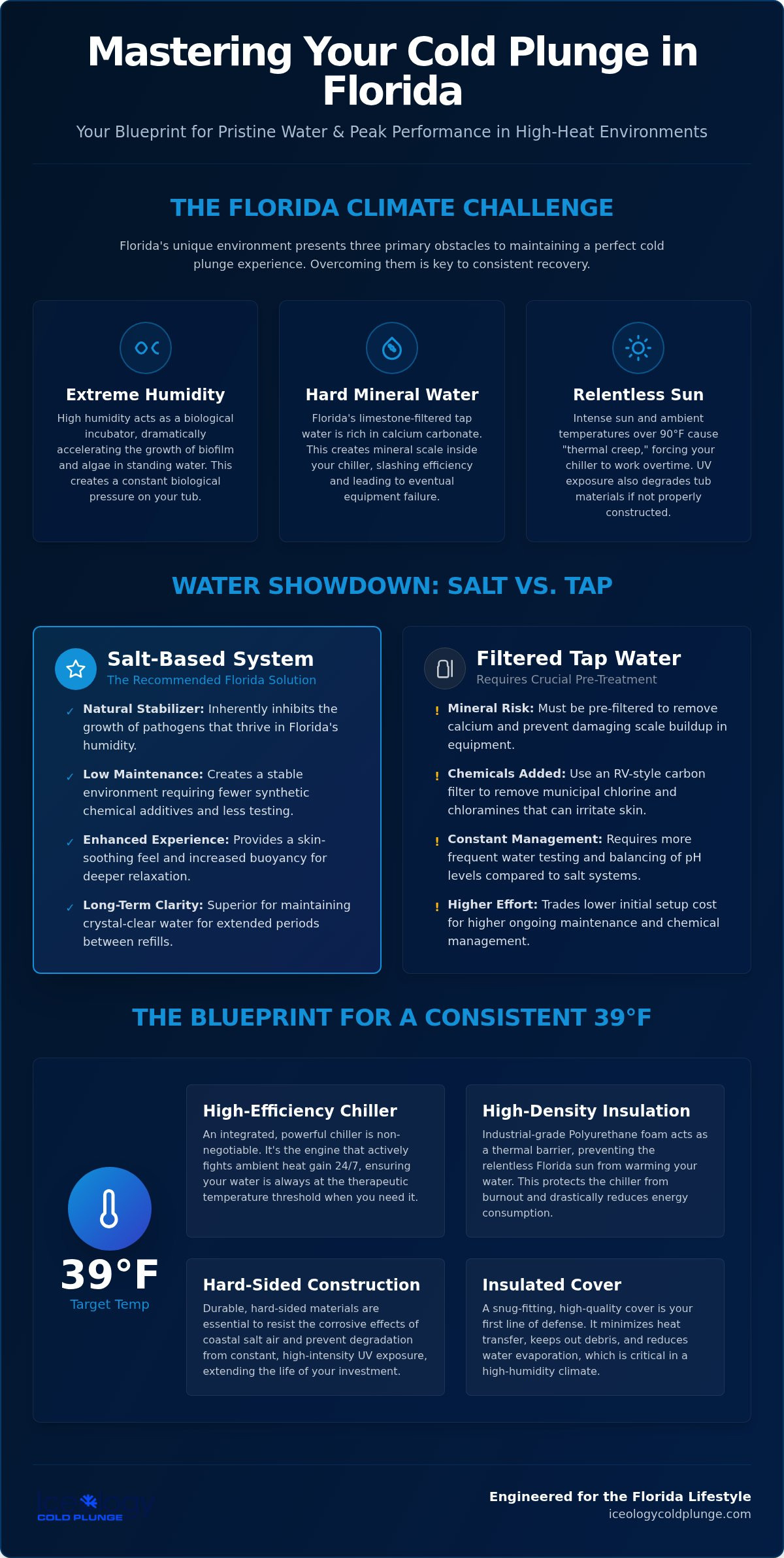 Best water for cold plunge tub Florida