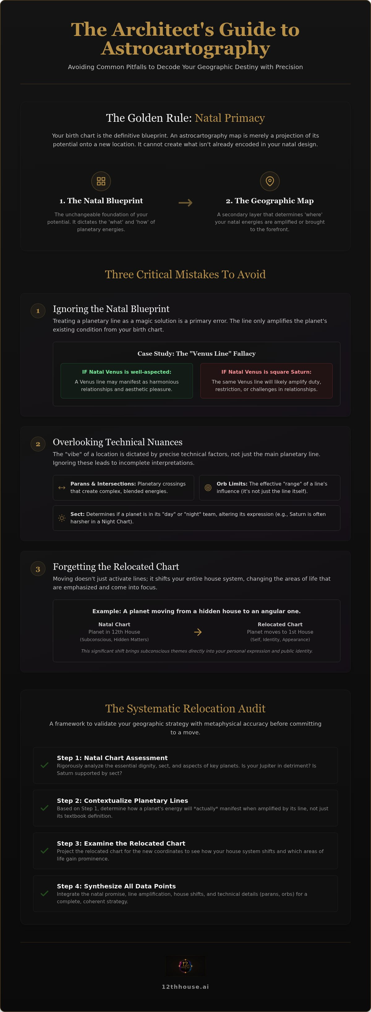 Astrocartography mistakes to avoid