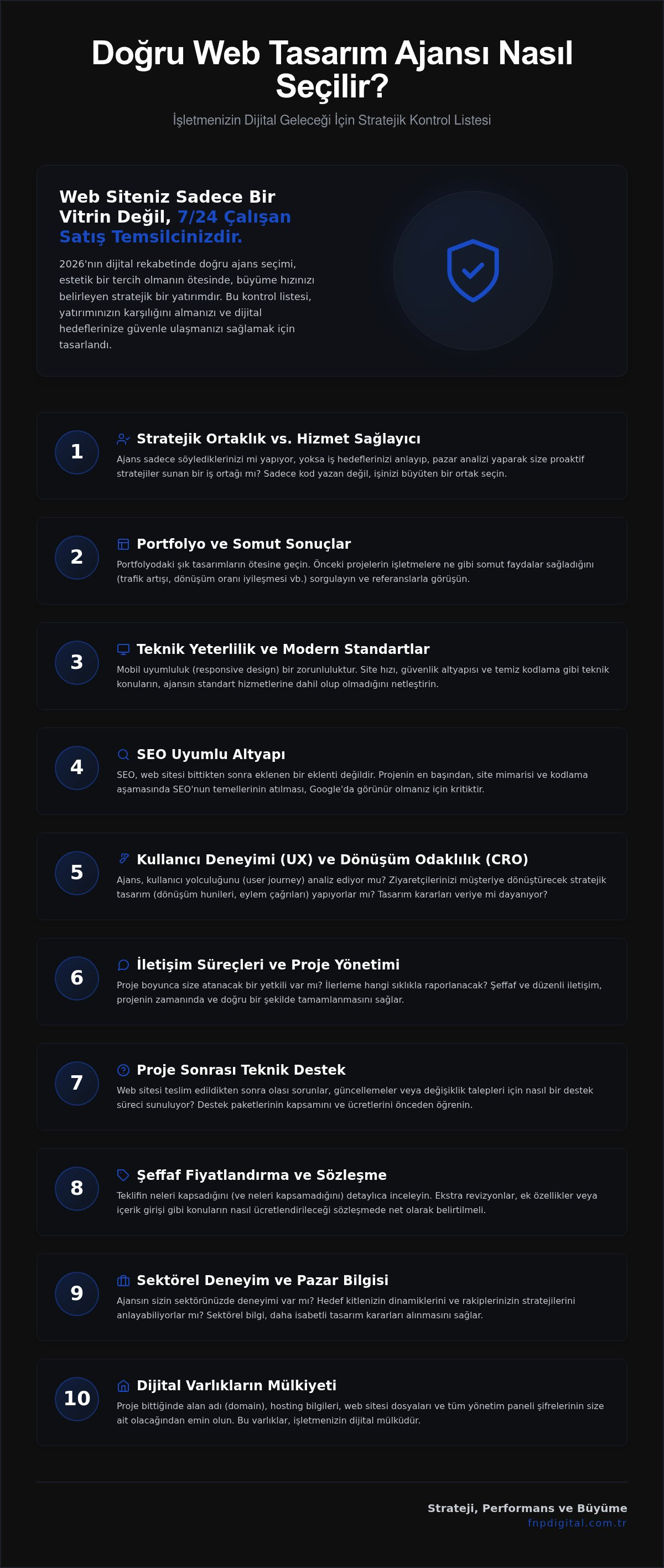 Web tasarım ajansı seçimi
