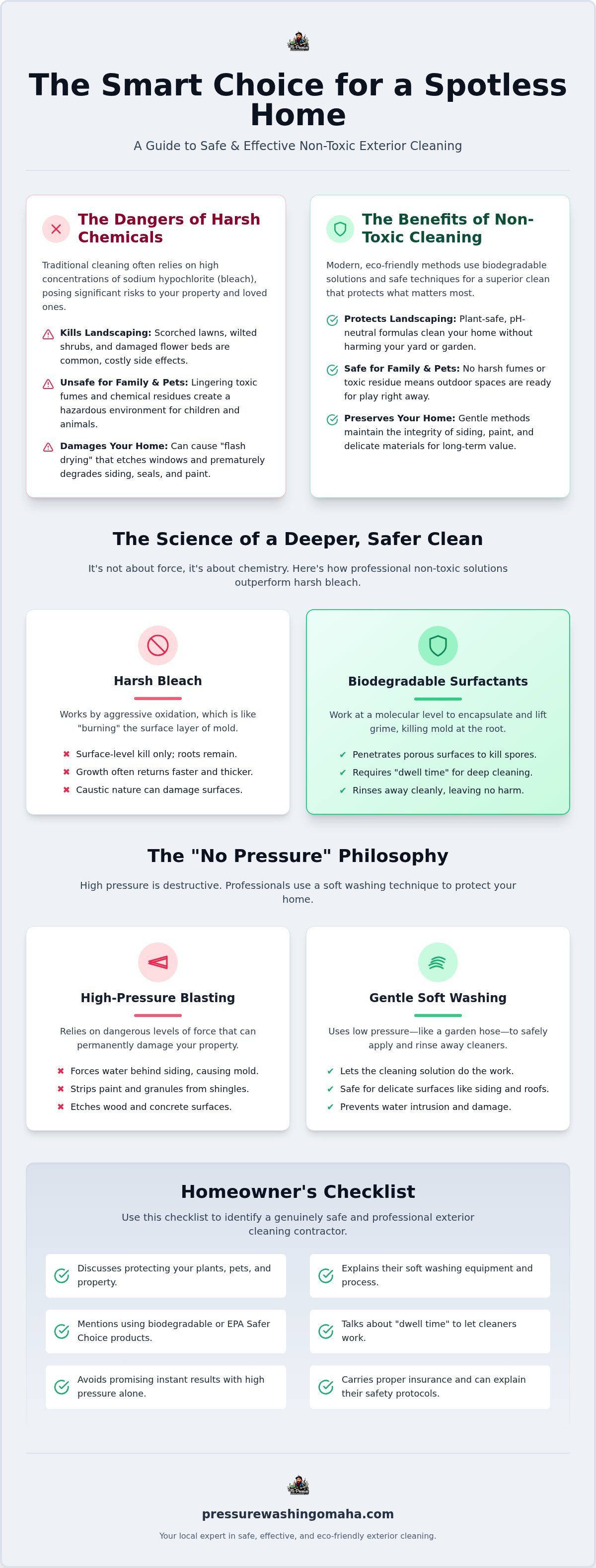 Non toxic exterior cleaning
