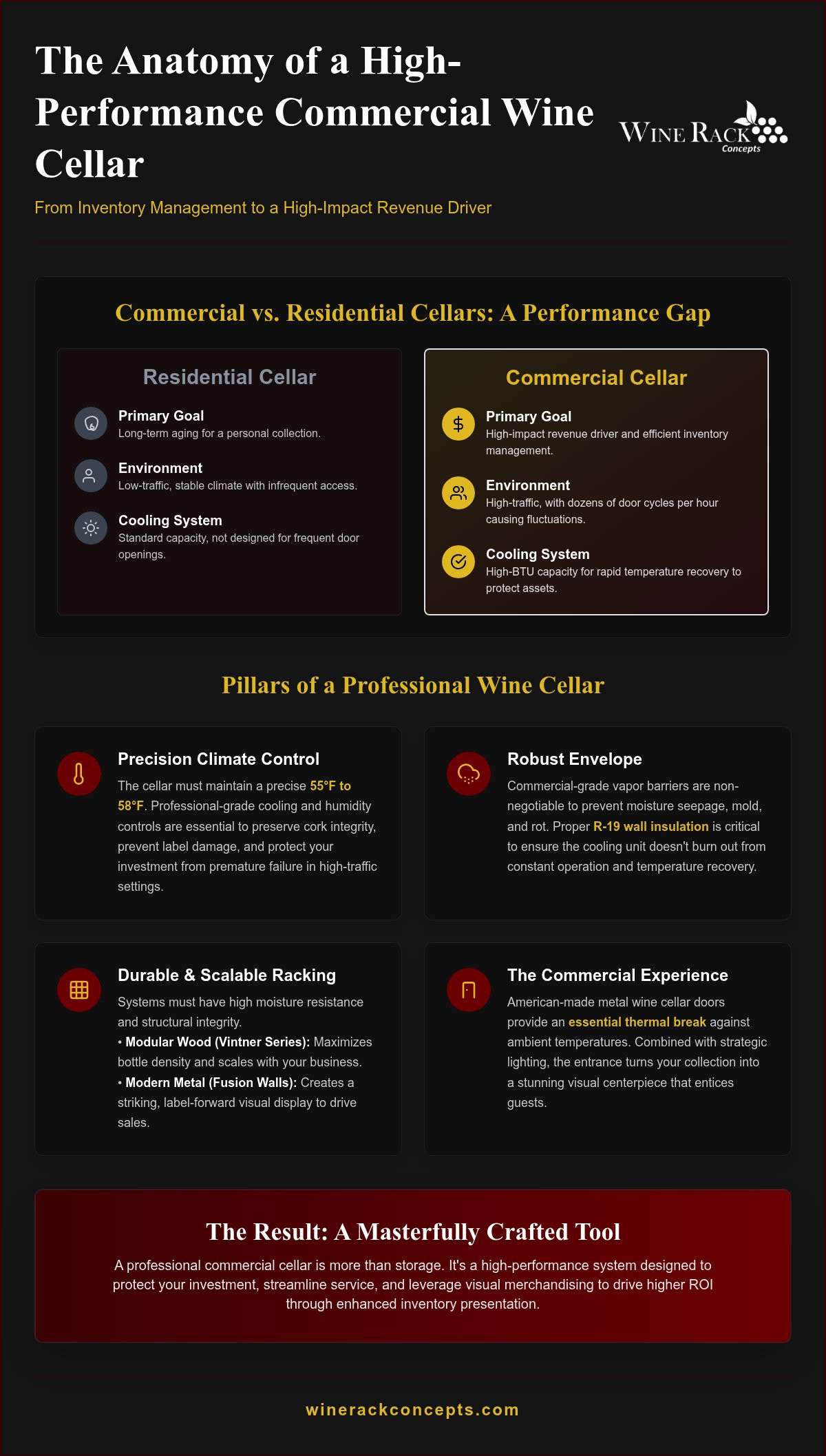 Commercial wine cellars