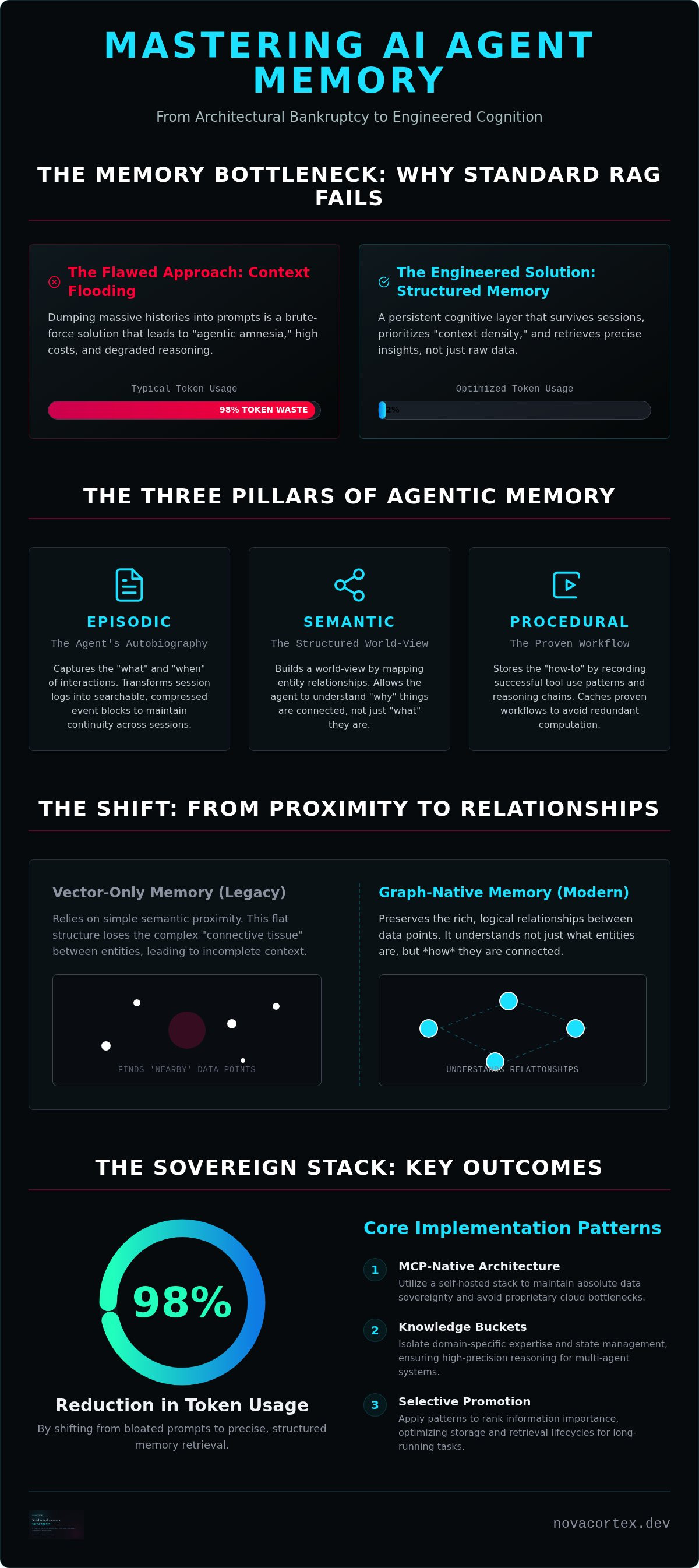 AI agent memory design patterns