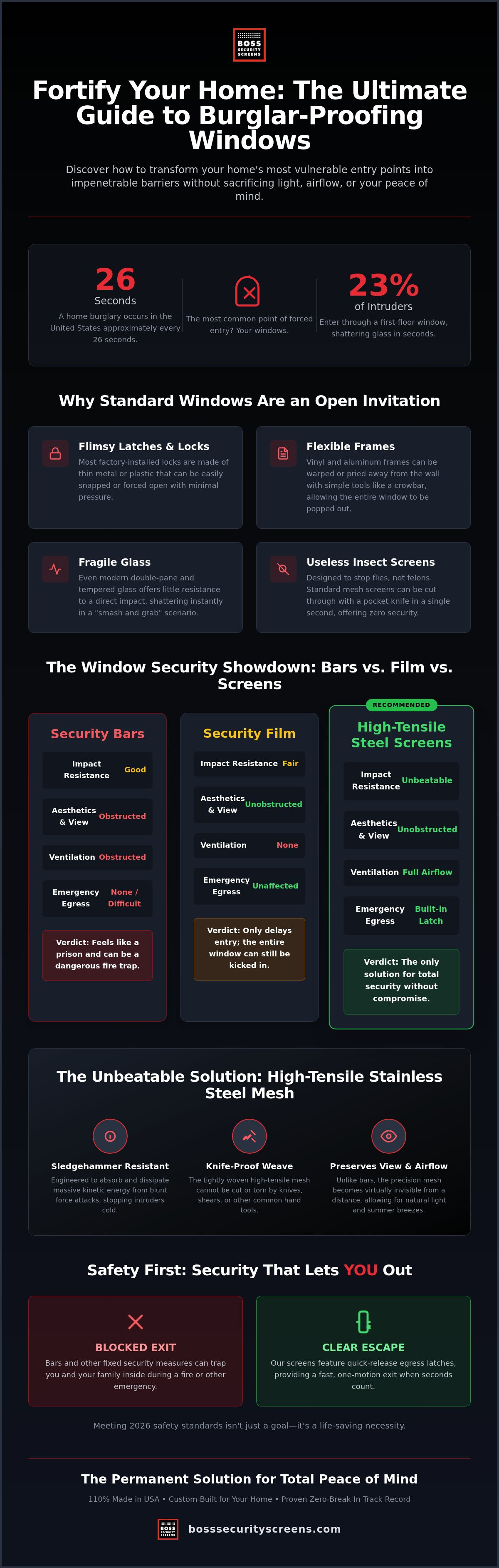 How to make windows burglar proof