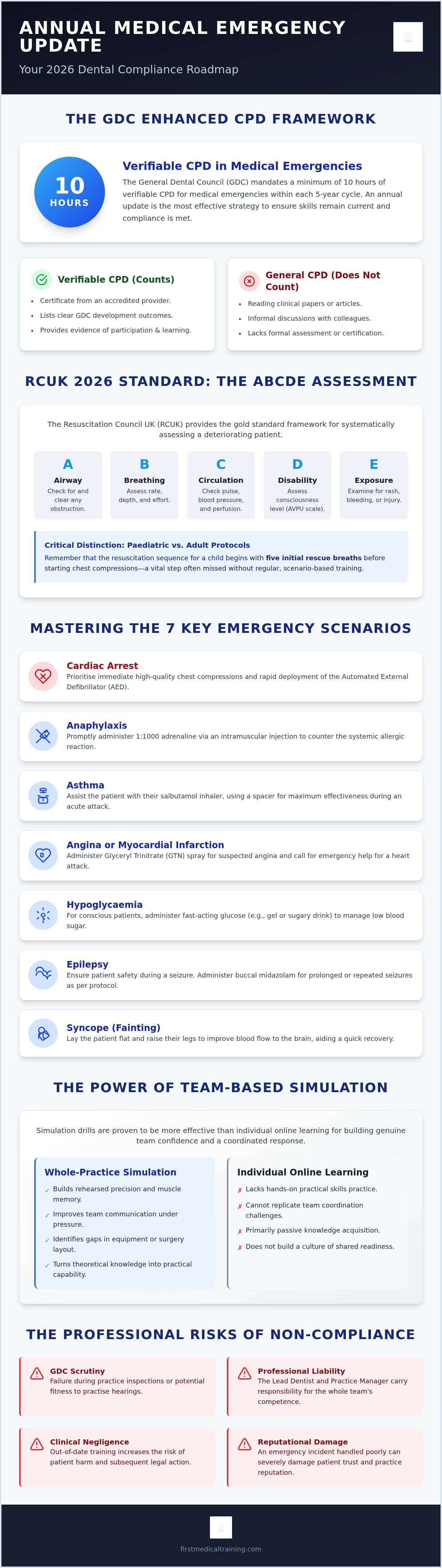 Annual medical emergency update dental