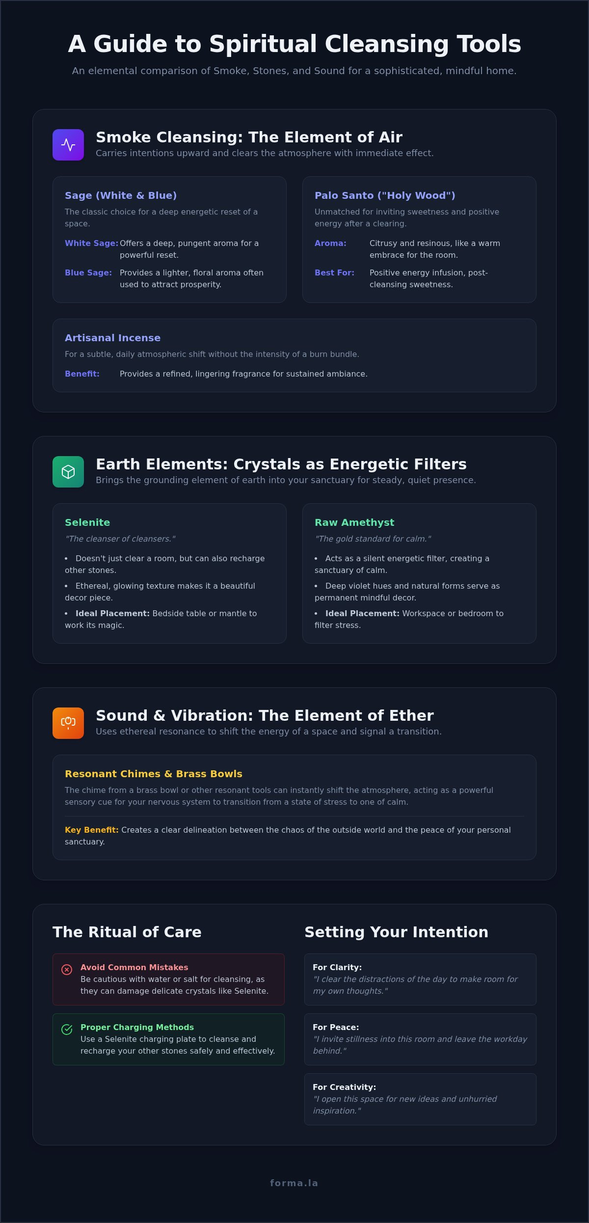 Spiritual cleansing tools