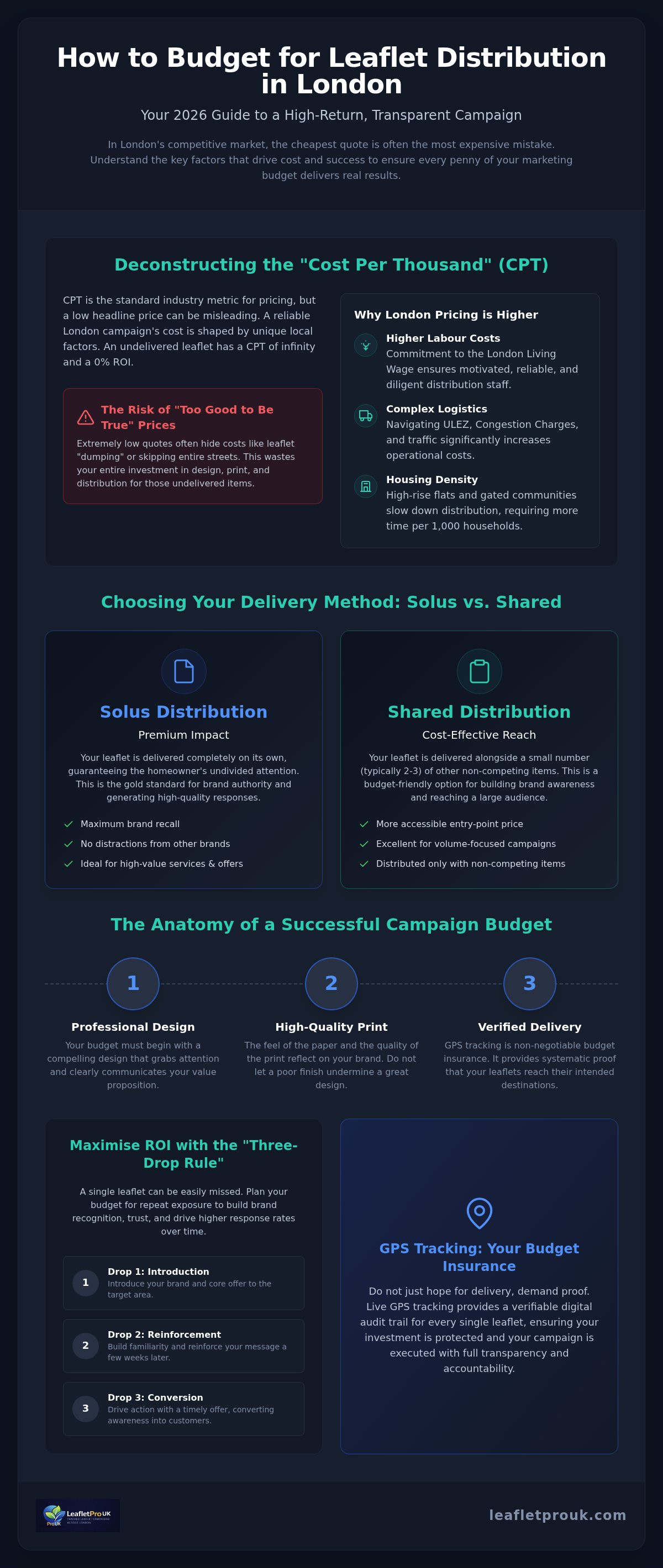 How to budget for leaflet distribution London