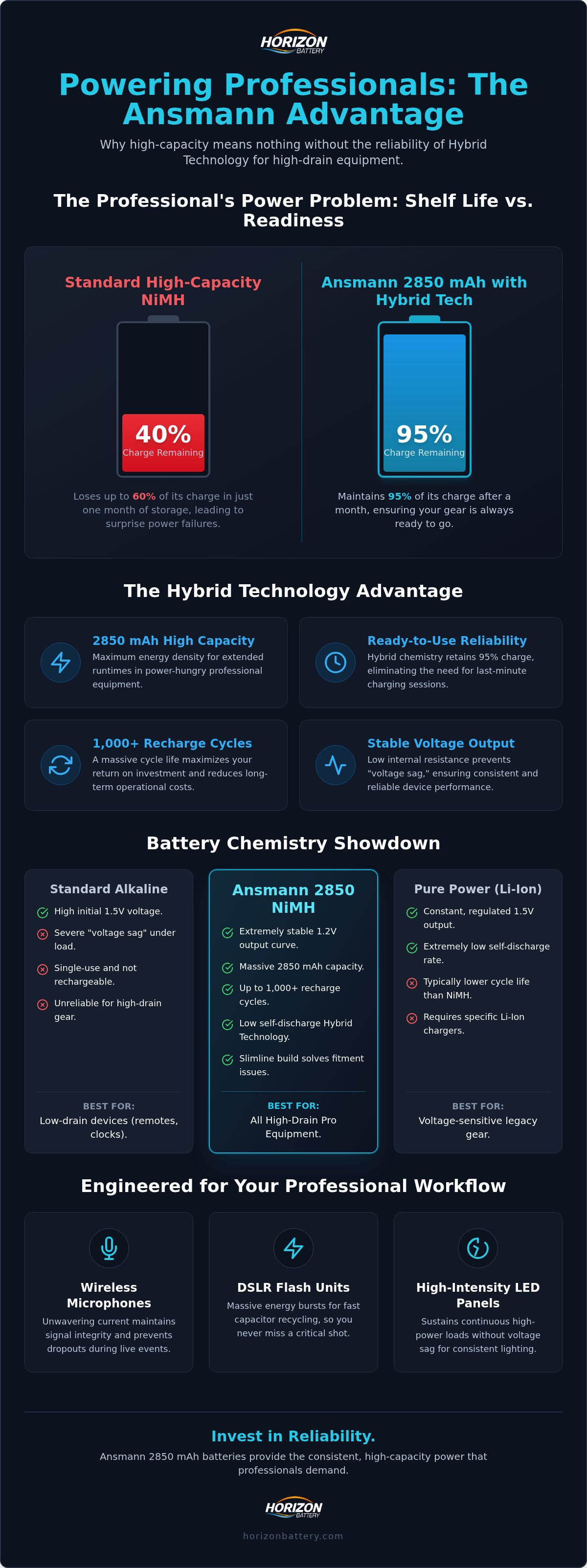 Ansmann 2850 mAh vs Pure Power Series