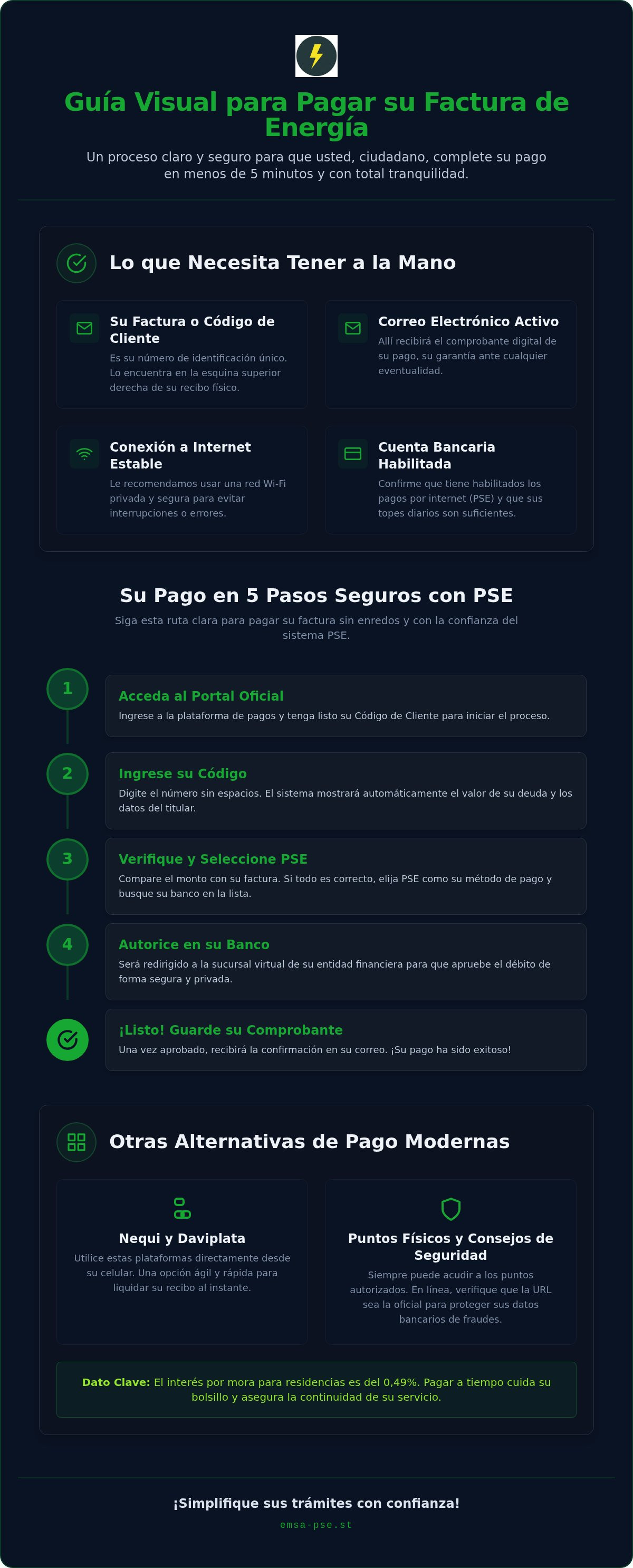 Pagar factura emsa
