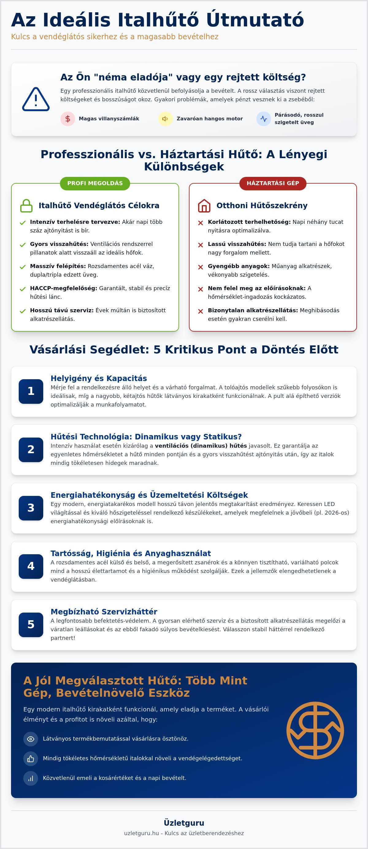 Italhűtő vendéglátós