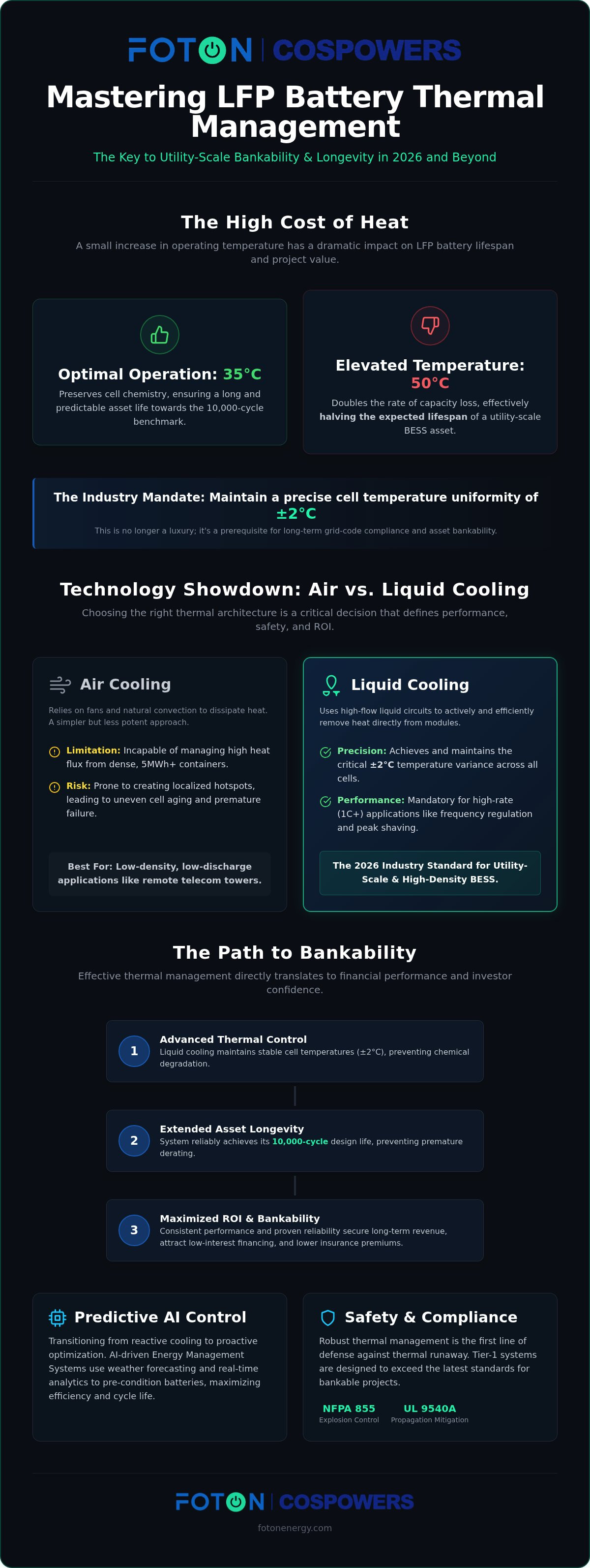 Lfp battery thermal management systems