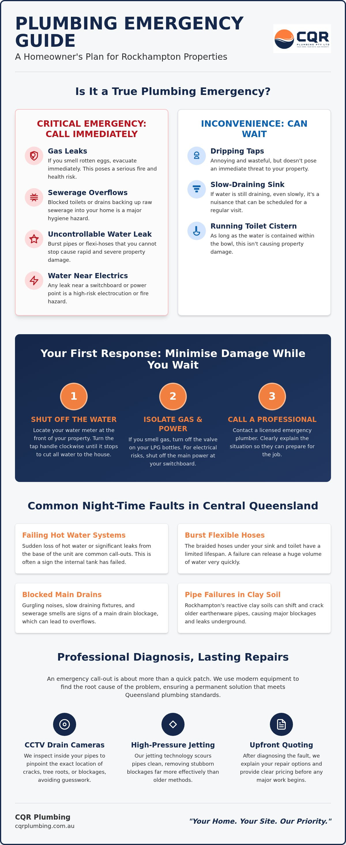 After hours plumber Rockhampton