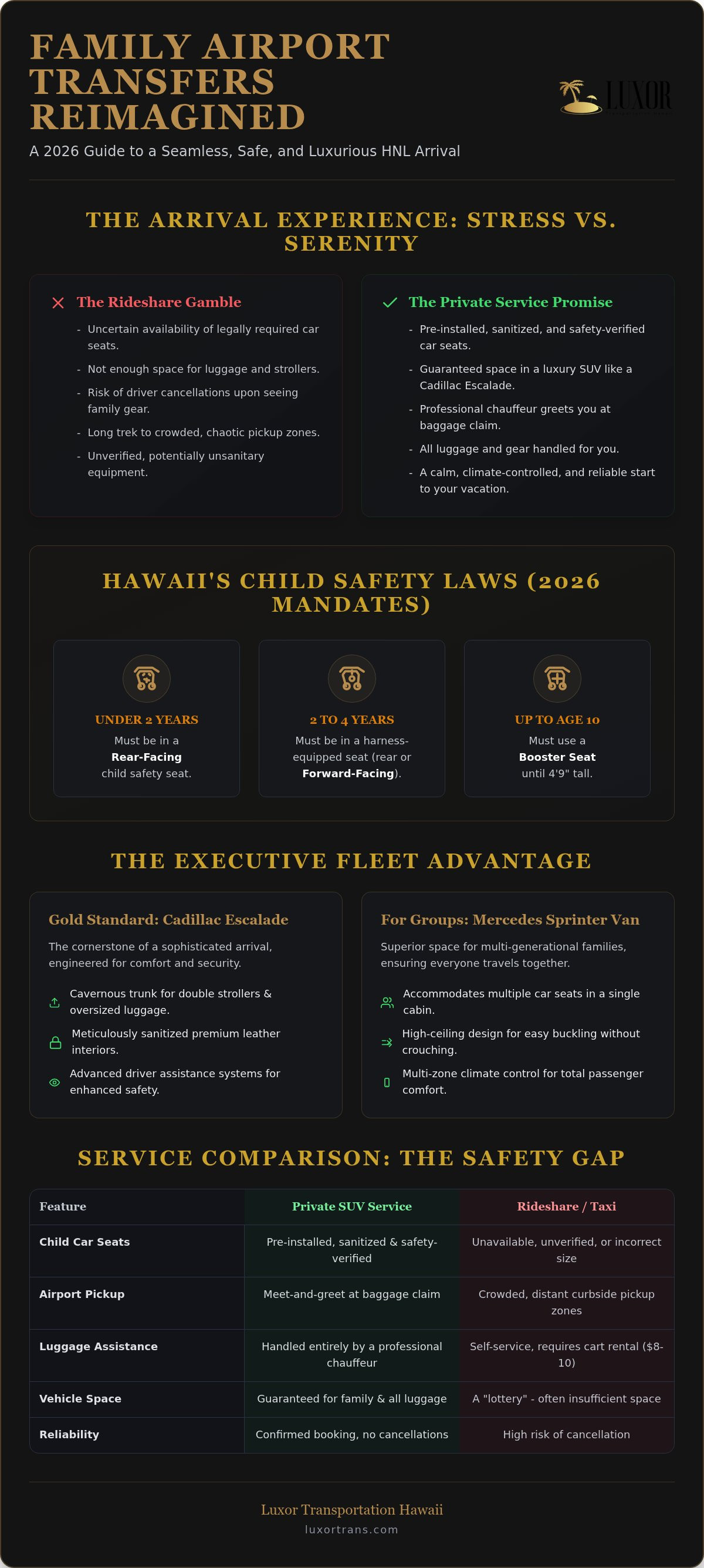 Private suv service hnl for families