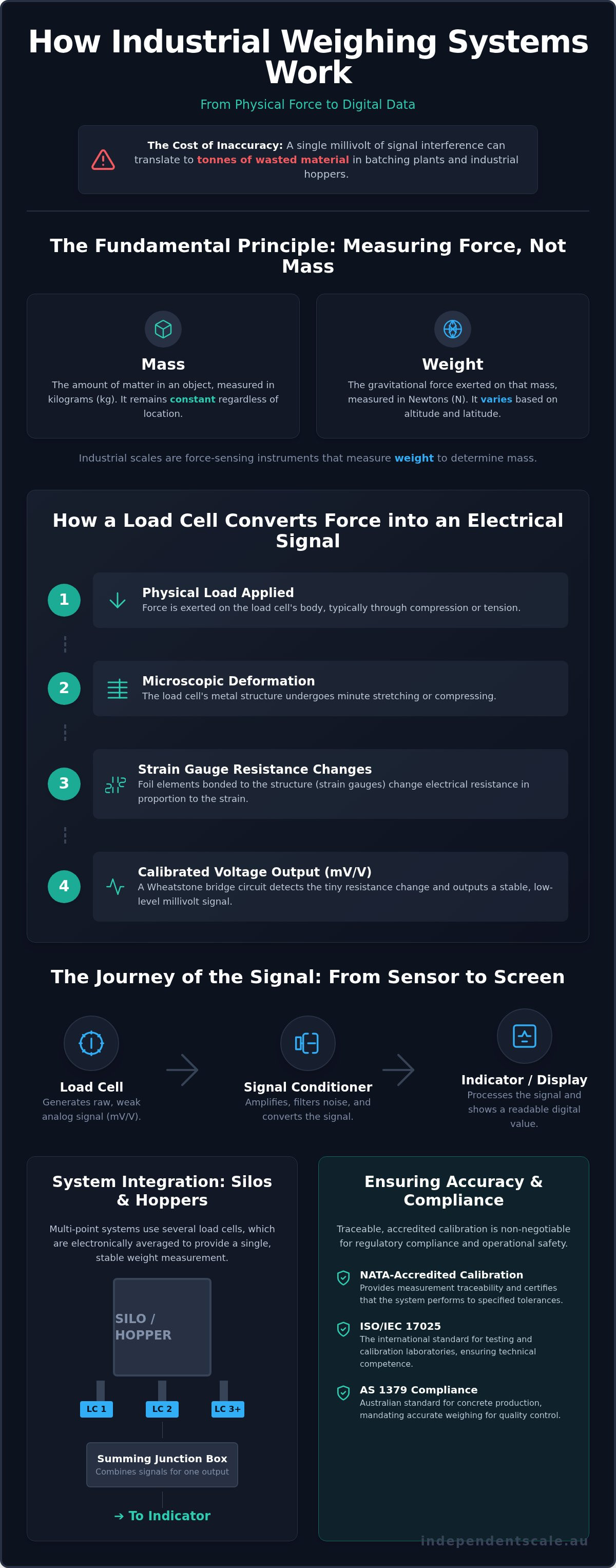 How do industrial weighing systems work