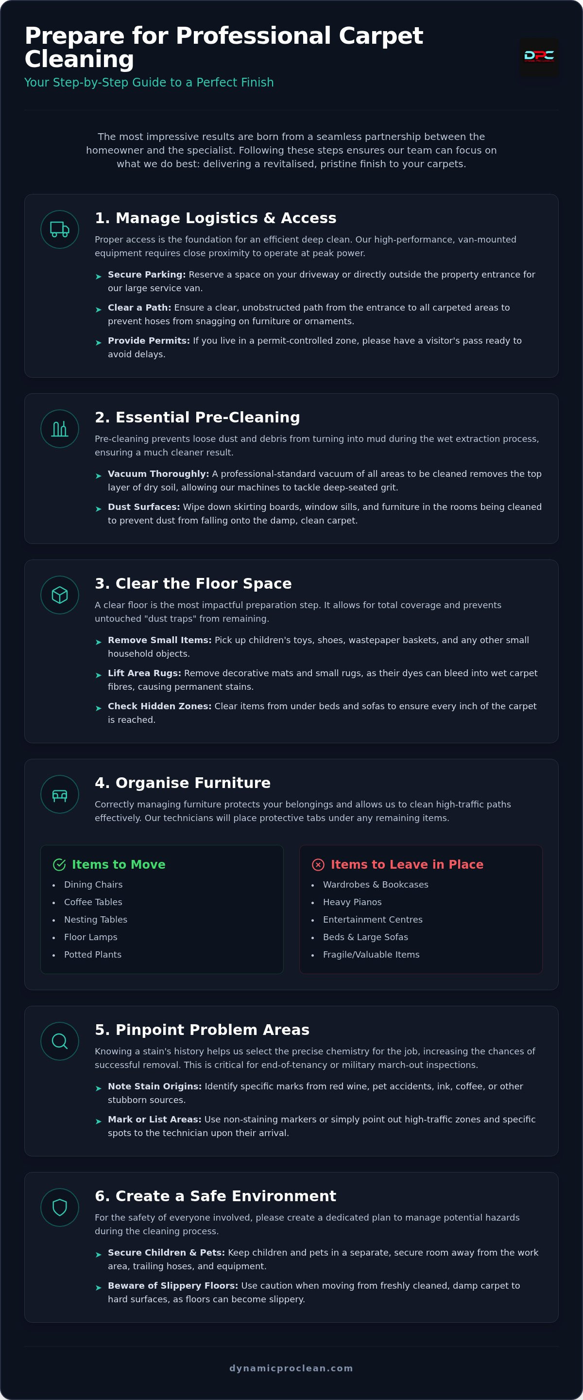 How to prepare for professional carpet cleaning