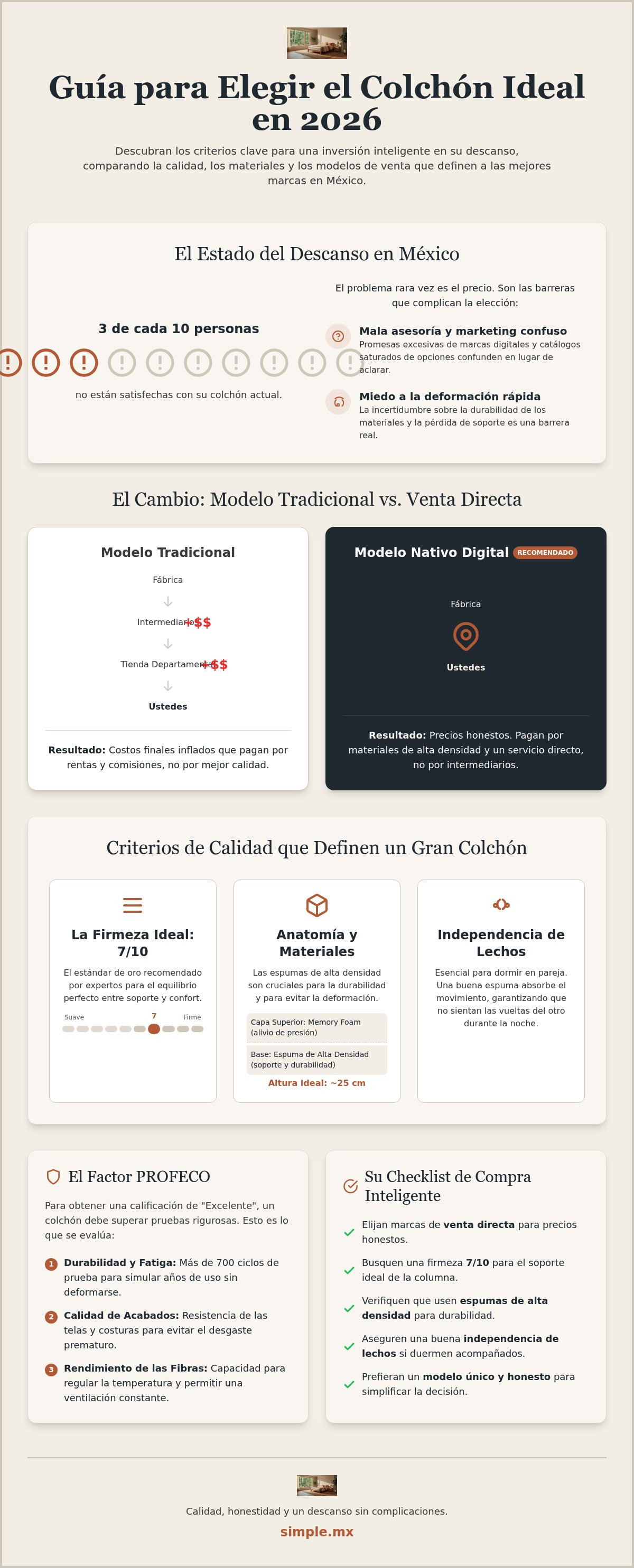 Mejores marcas de colchones en méxico