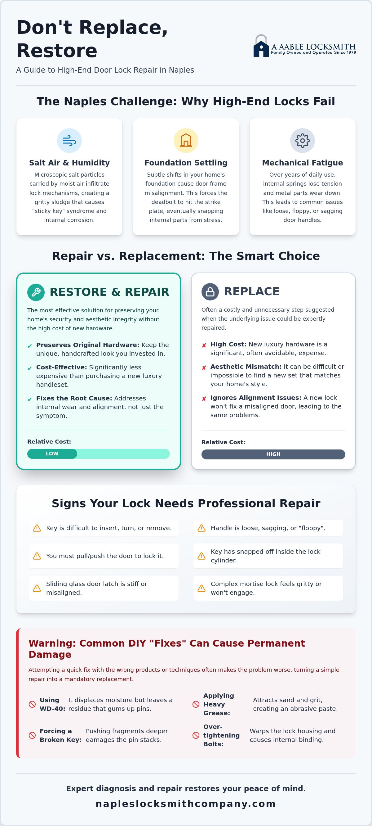 Door lock repair Naples FL