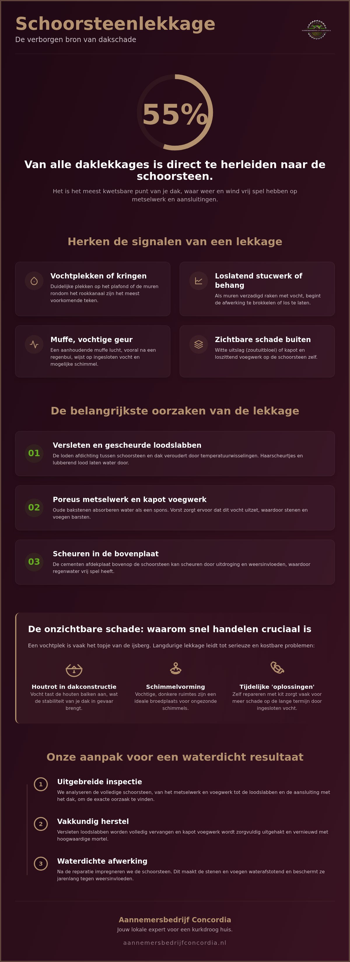 Schoorsteen lekkage verhelpen