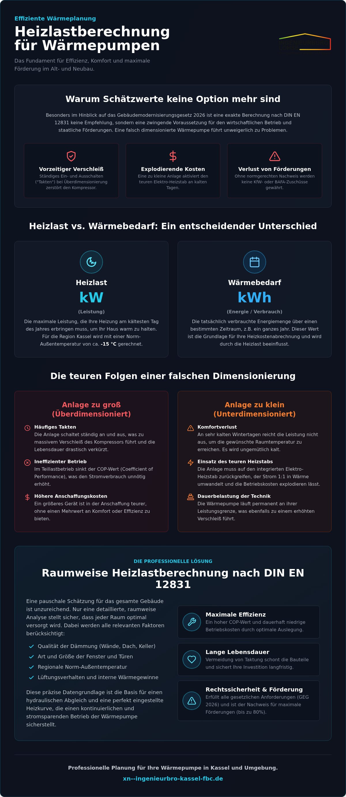 Heizlastberechnung für Wärmepumpe