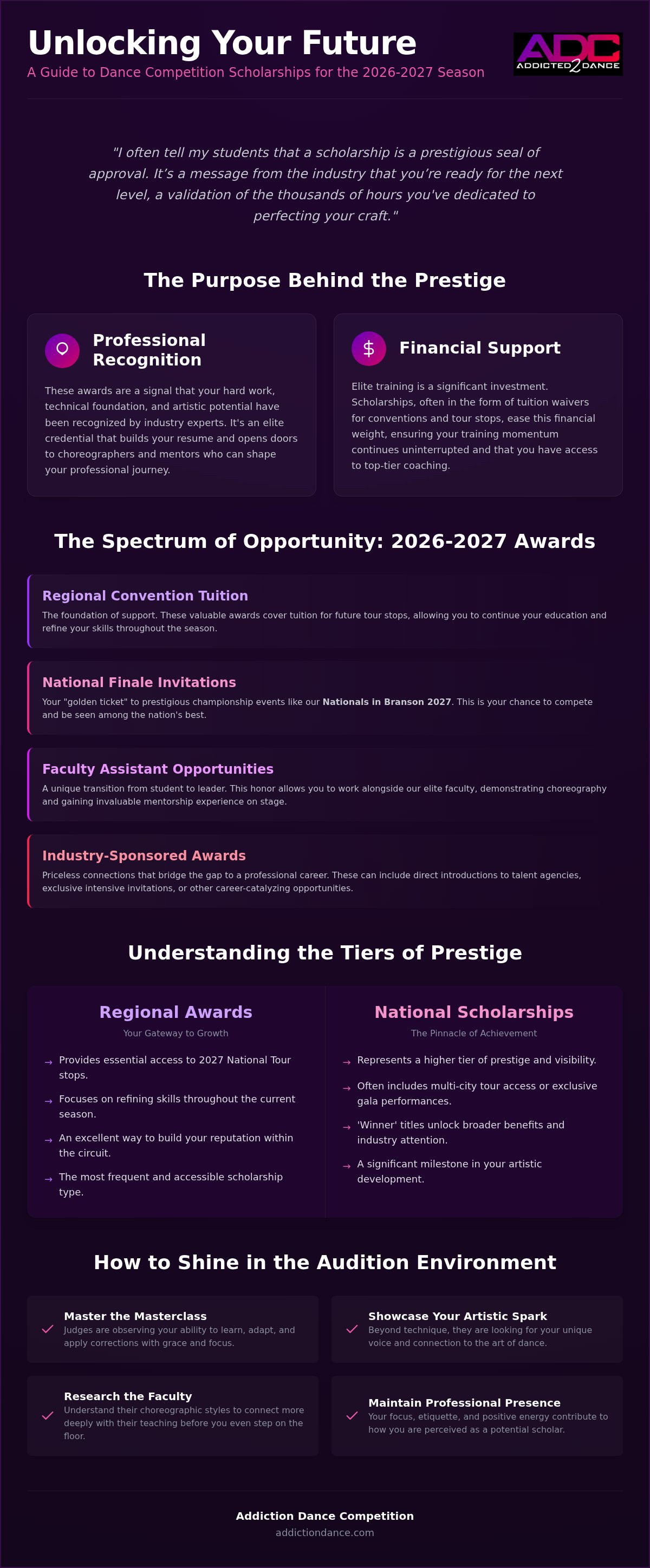 Dance competition scholarships