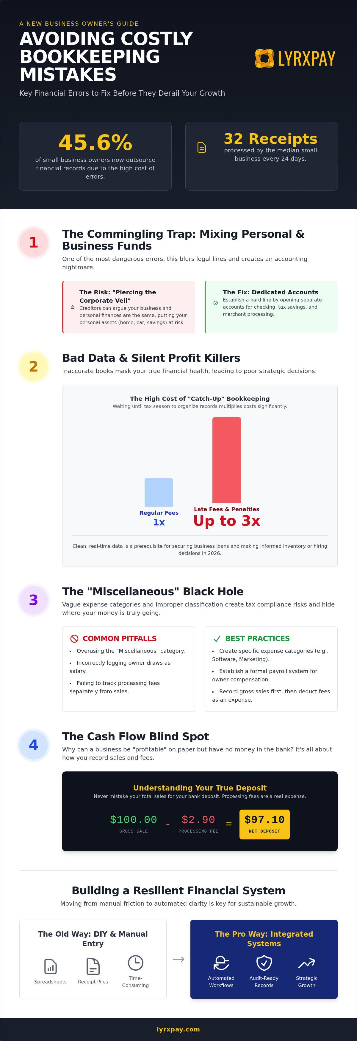 Common bookkeeping mistakes for new business owners