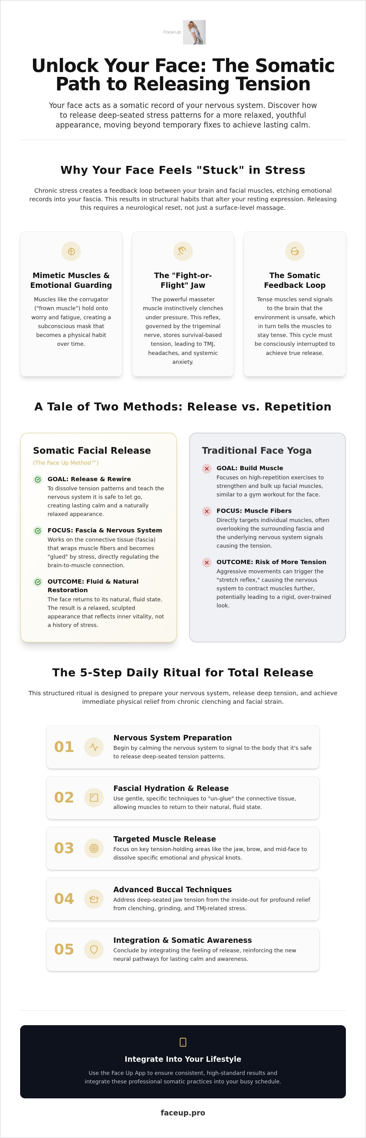 Facial tension release exercises
