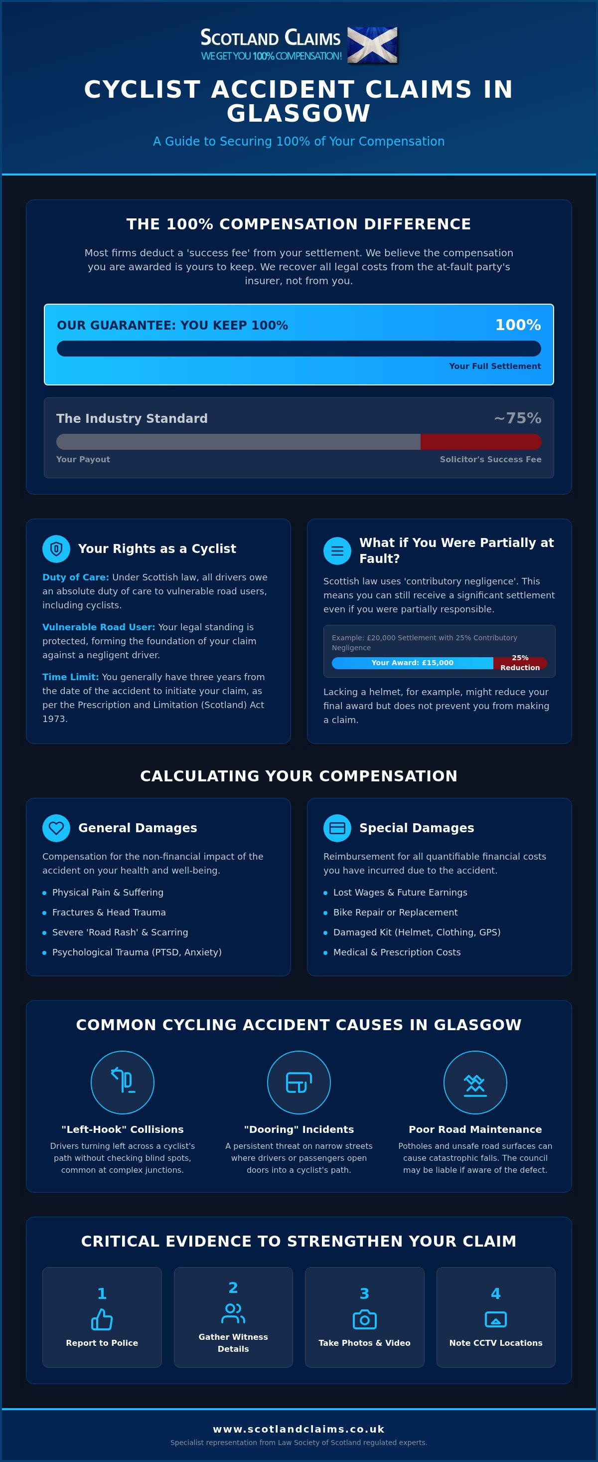 Cyclist accident claim glasgow