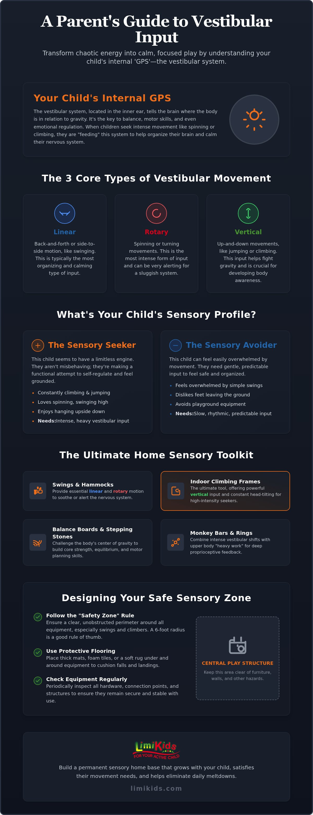 Vestibular input toys for home
