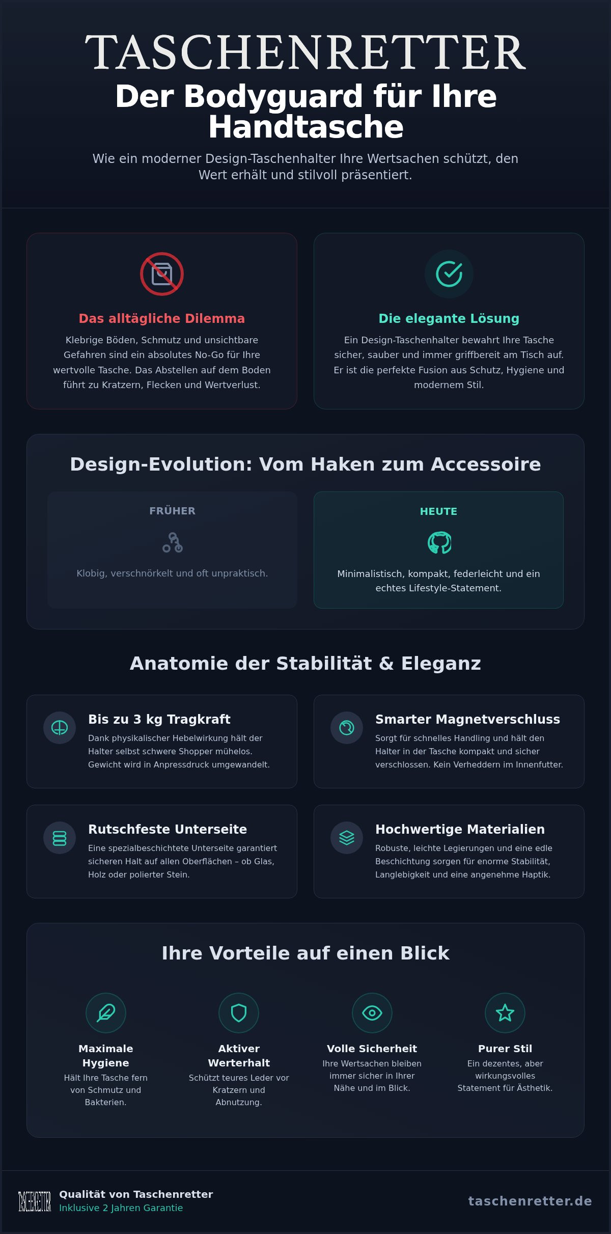 Design Taschenhalter
