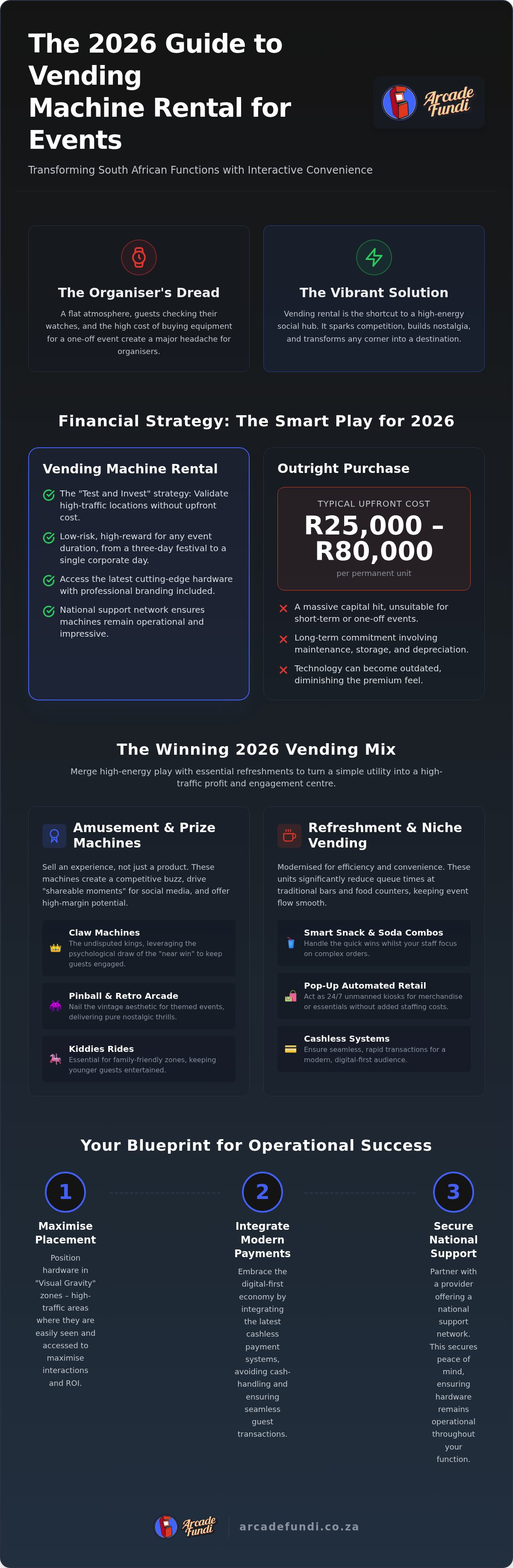 Vending machine rental for events South Africa