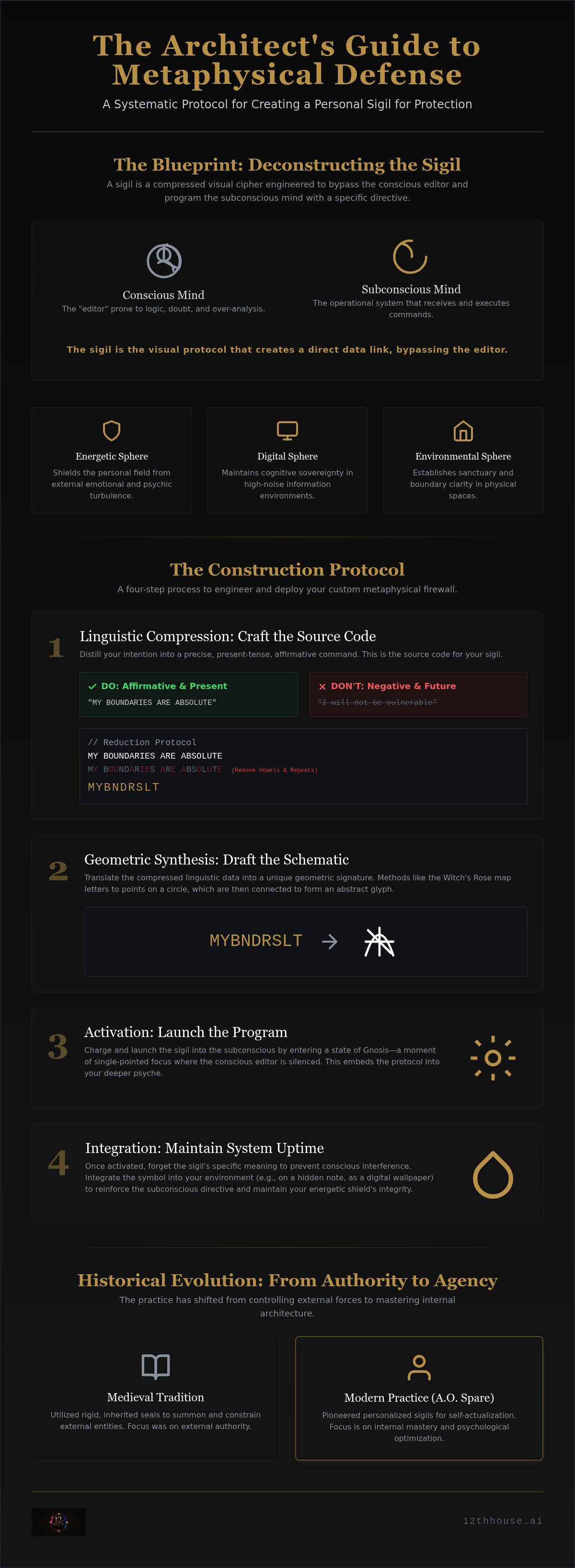 Creating a personal sigil for protection