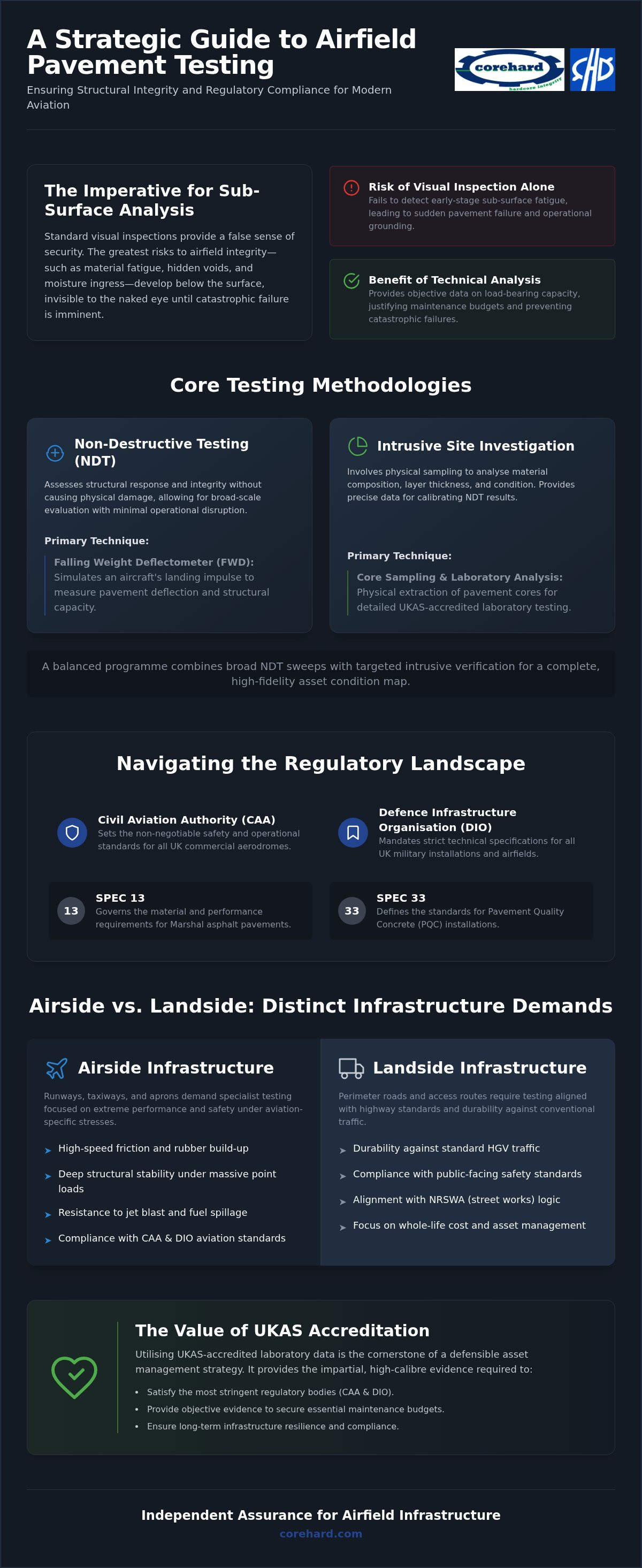 Airfield infrastructure testing